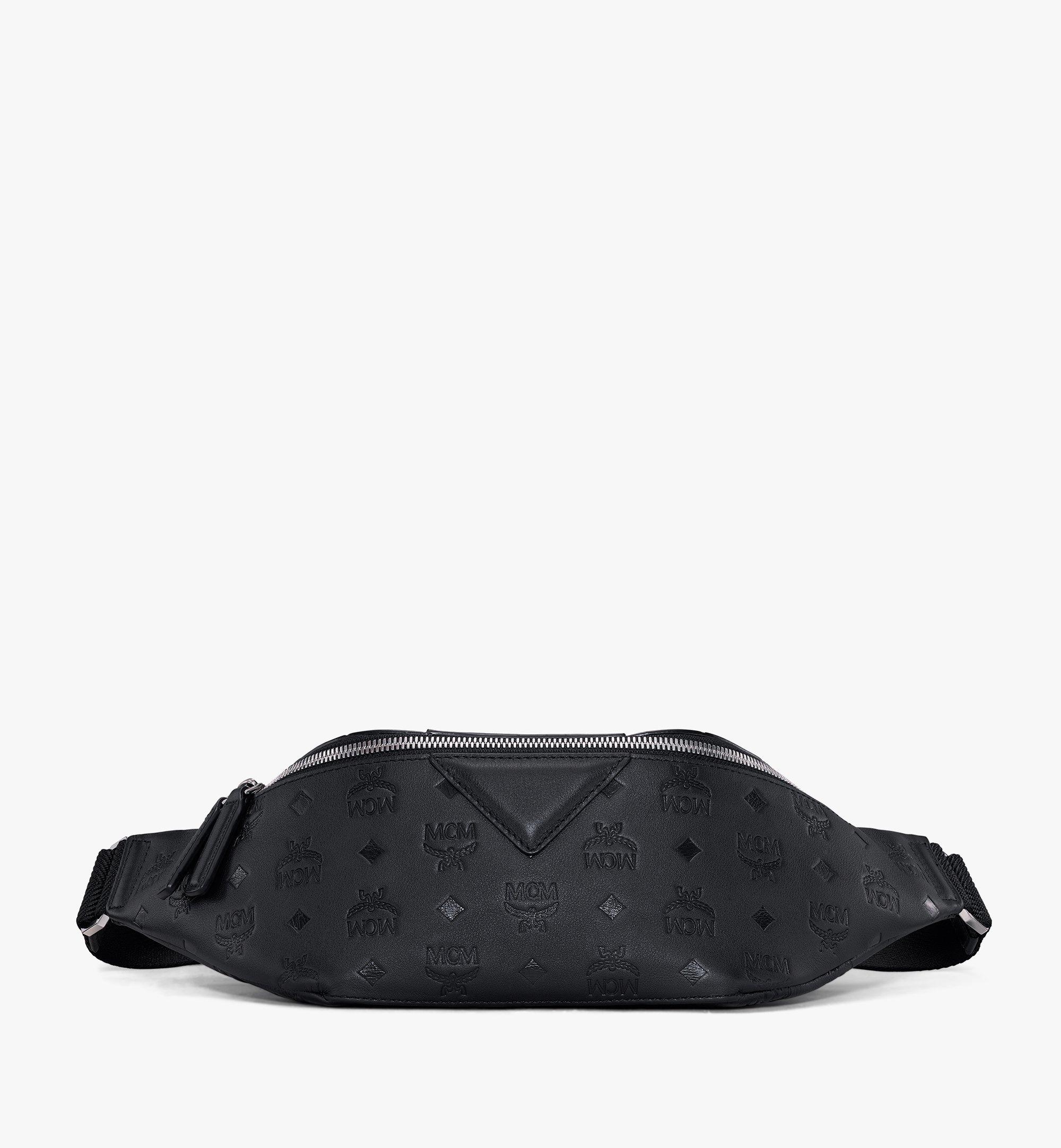 Medium Fursten Belt Bag in Embossed Monogram Leather Black | MCM ®UK