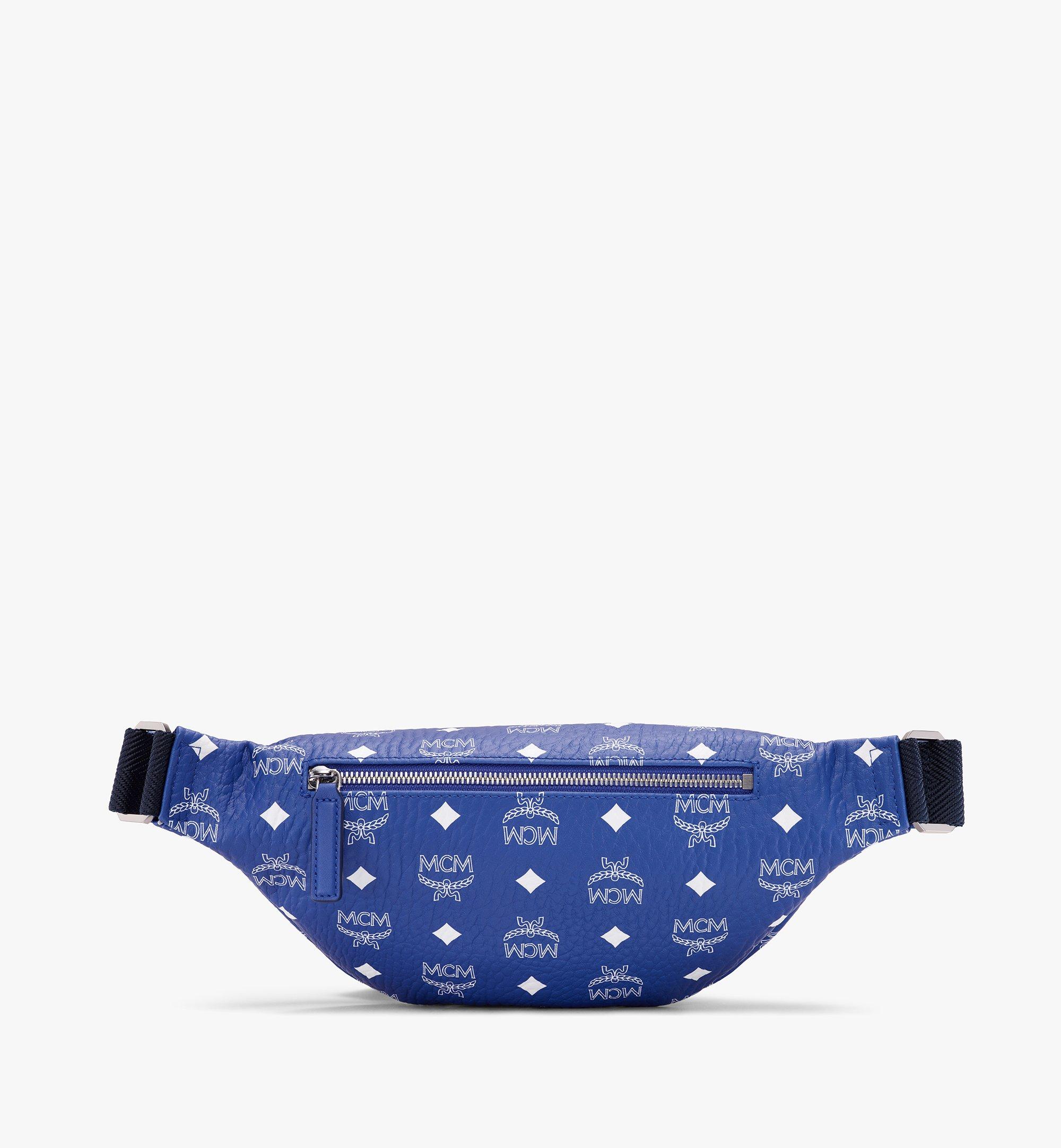 MCM Fursten Belt Bag in Visetos Blue MMZASFI05H1001 Alternate View 2