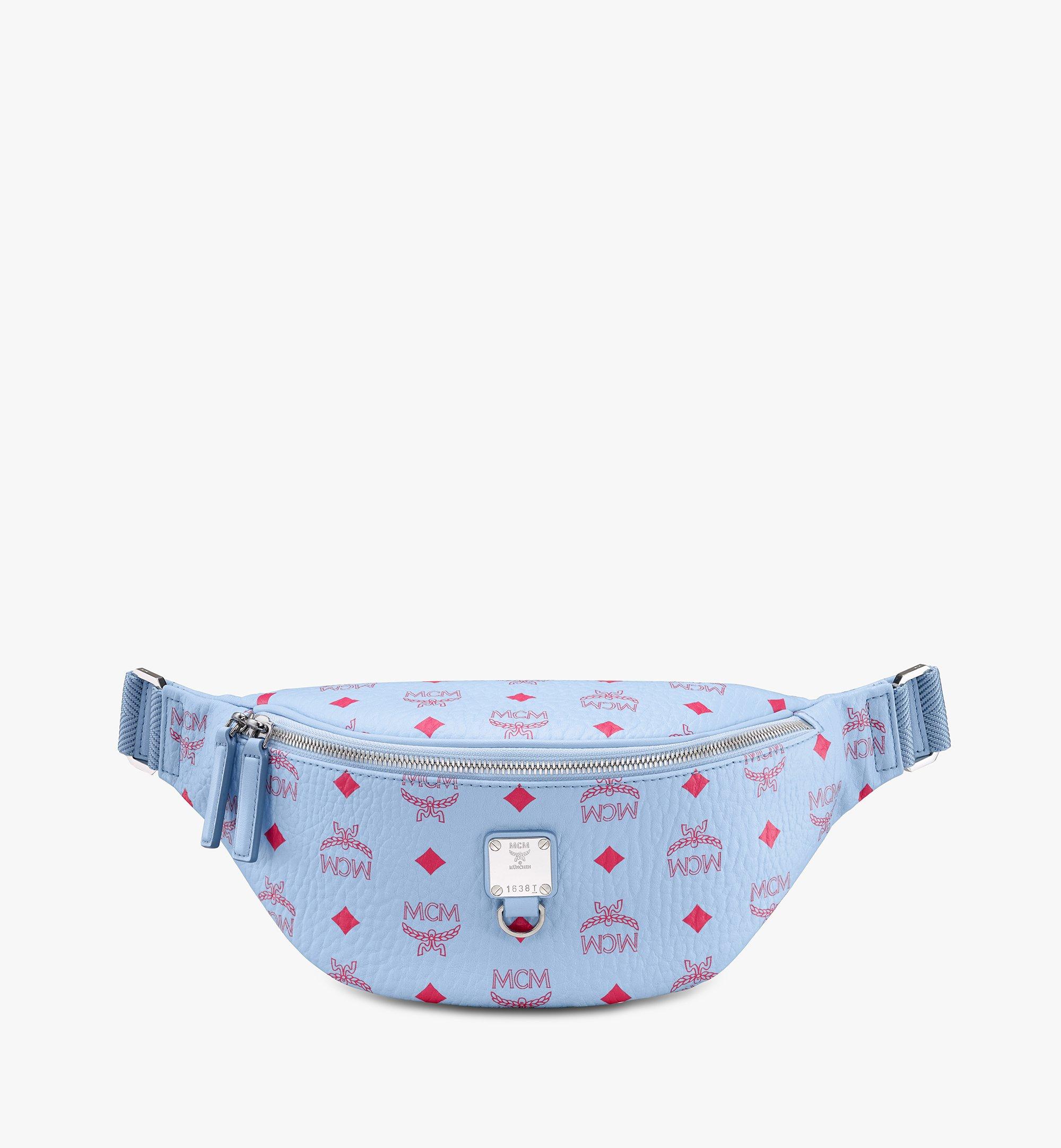 Mcm fanny pack blue online