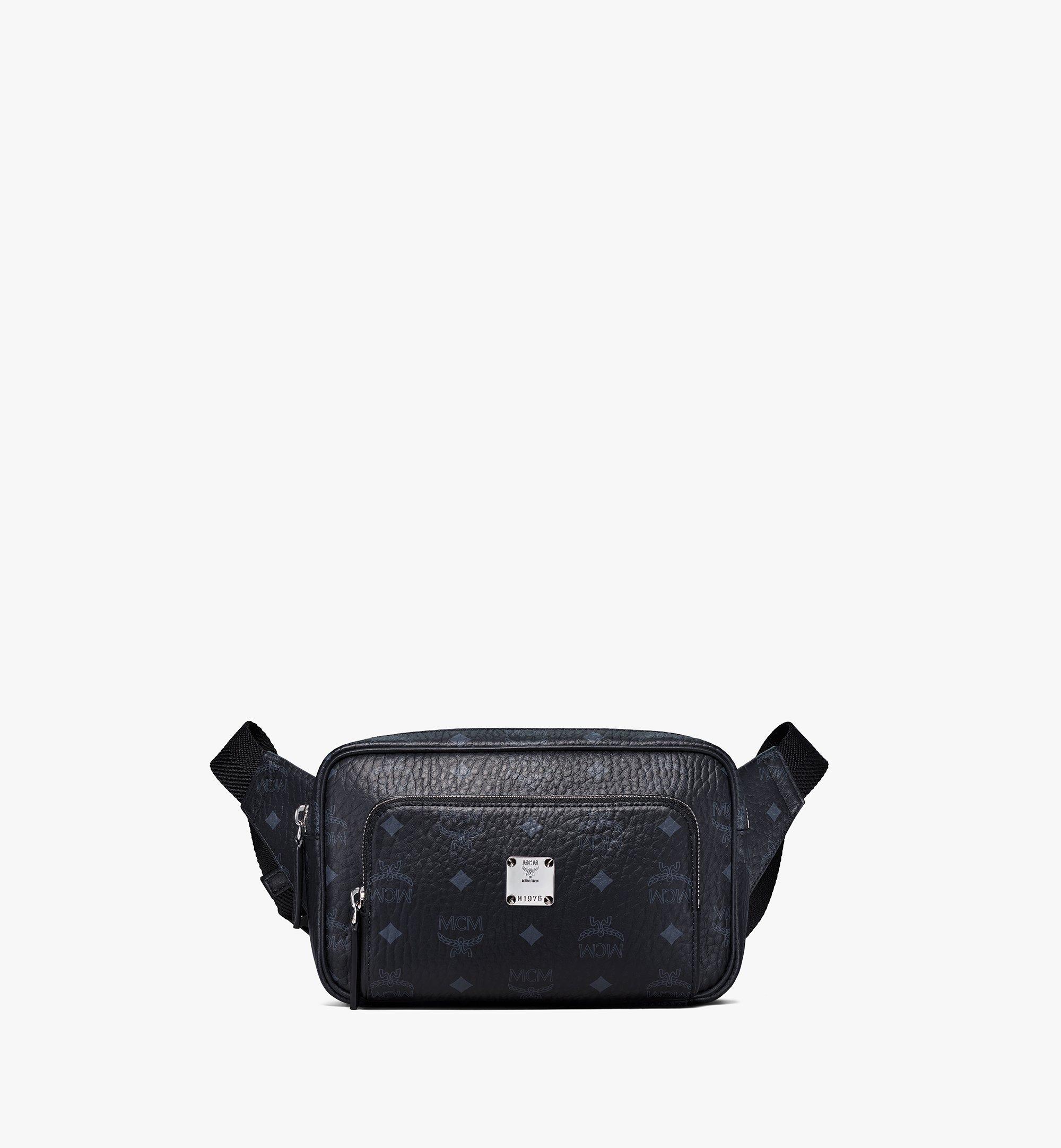 MCM Fursten Small Black Belt Bag Visetos  The Accessory Circle – The  Accessory Circle by X Terrace