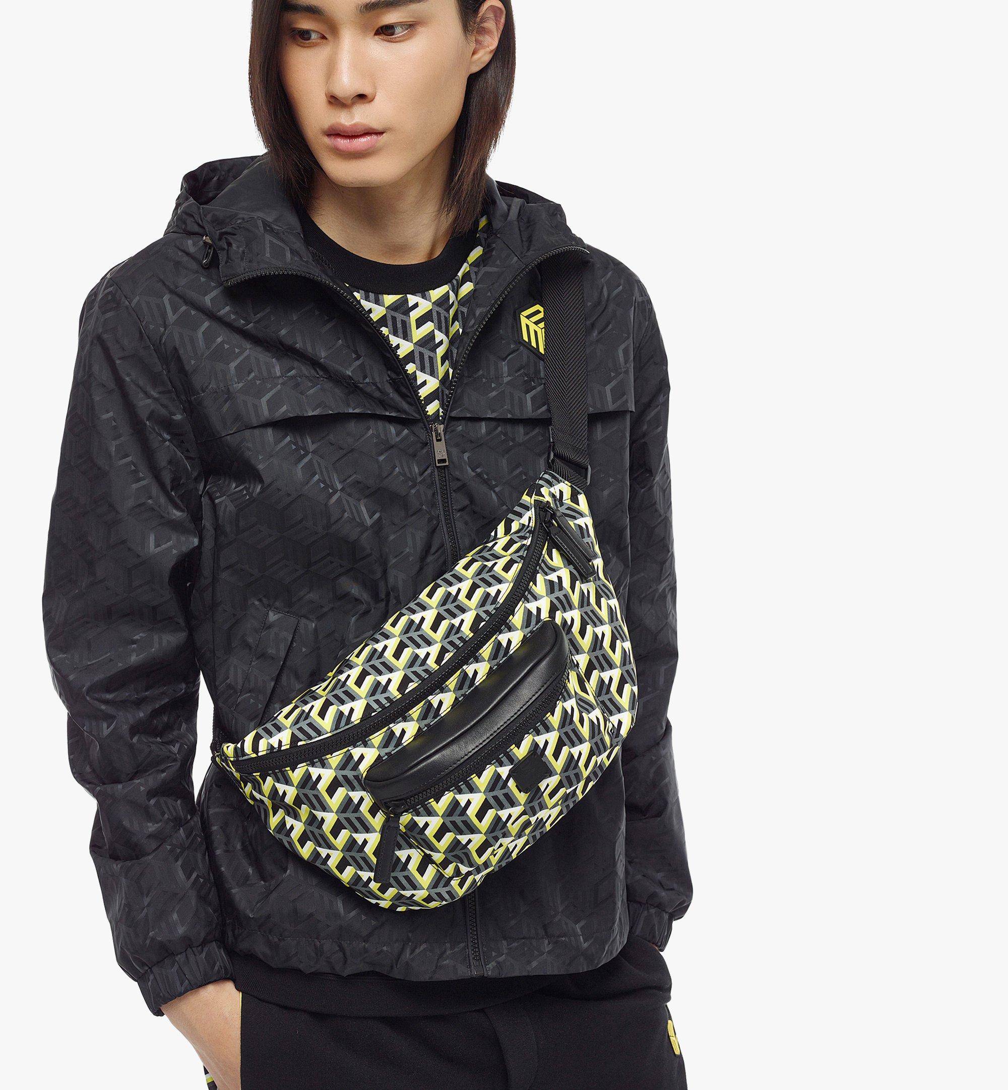 mcm cubic monogram尼龙腰包 yellow mmzcsck01yw001 更多视角 3