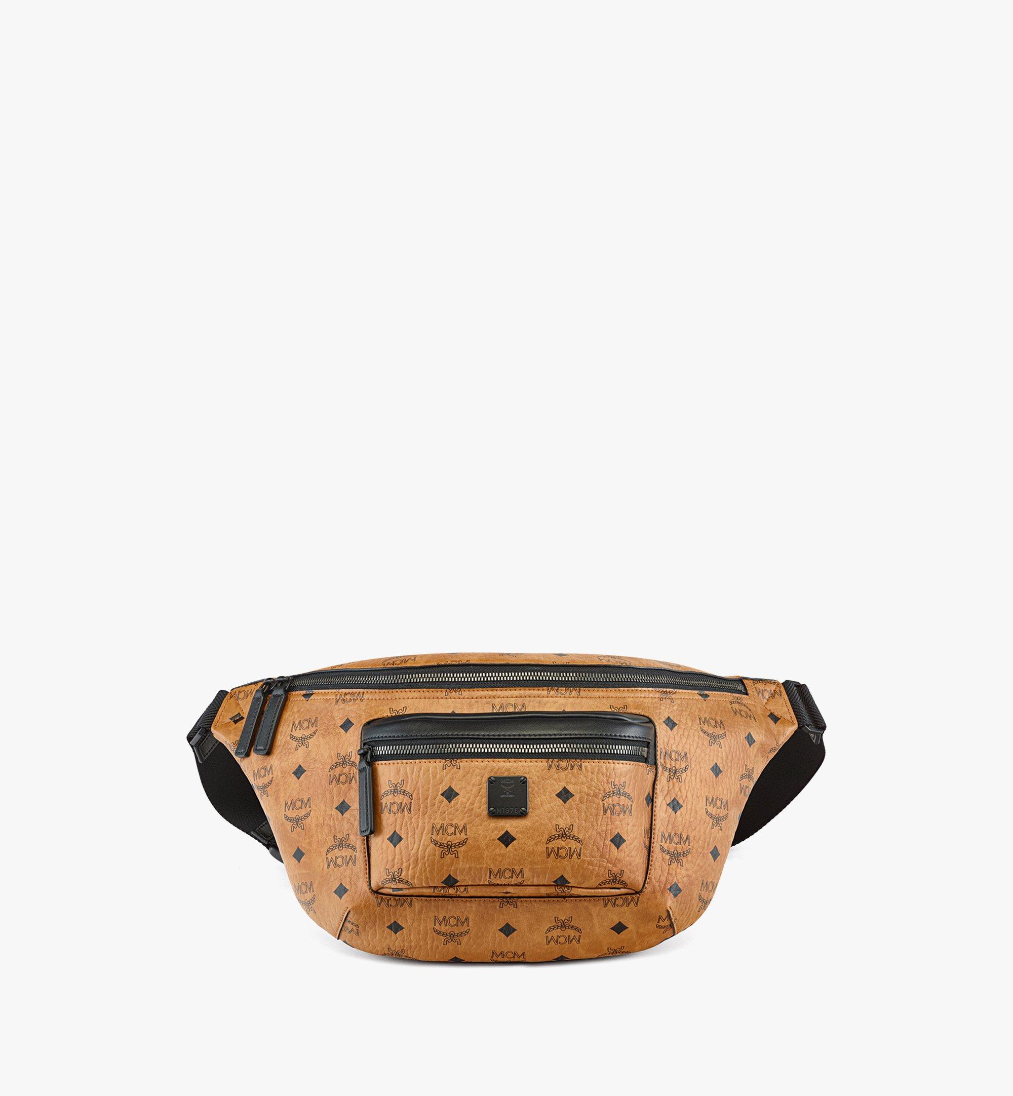 MCM Fursten Belt Bag in Vintage Denim Jacquard - ShopStyle