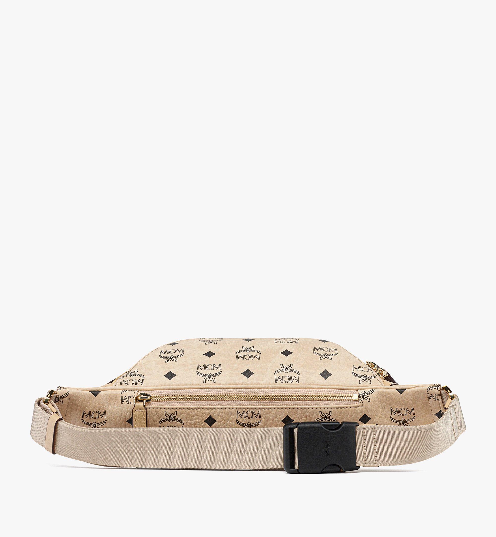 Medium Fursten Belt Bag in Mega Laurel Visetos Beige MCM CA