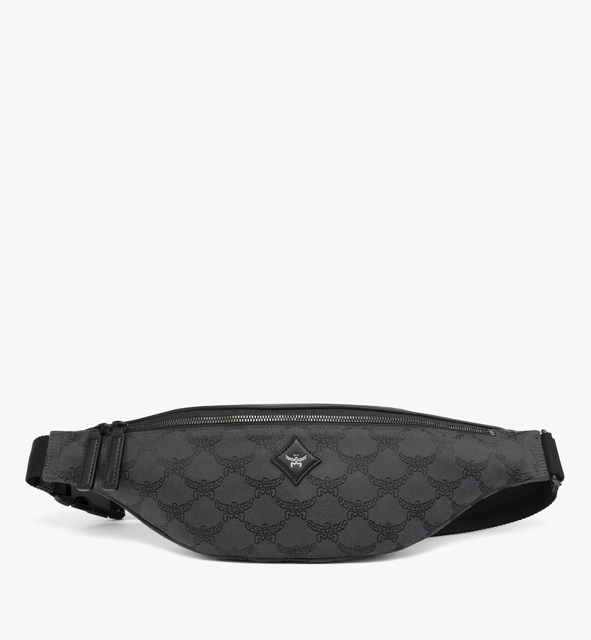 Medium Himmel Belt Bag in Lauretos Jacquard Grey | MCM ®US