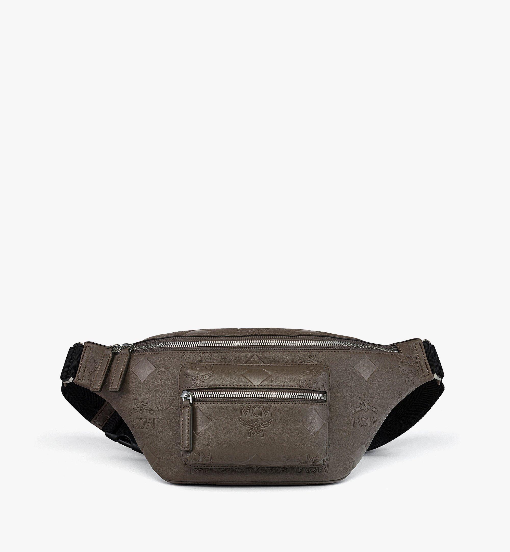 Pochette de ceinture Fursten en cuir monogrammé Maxi