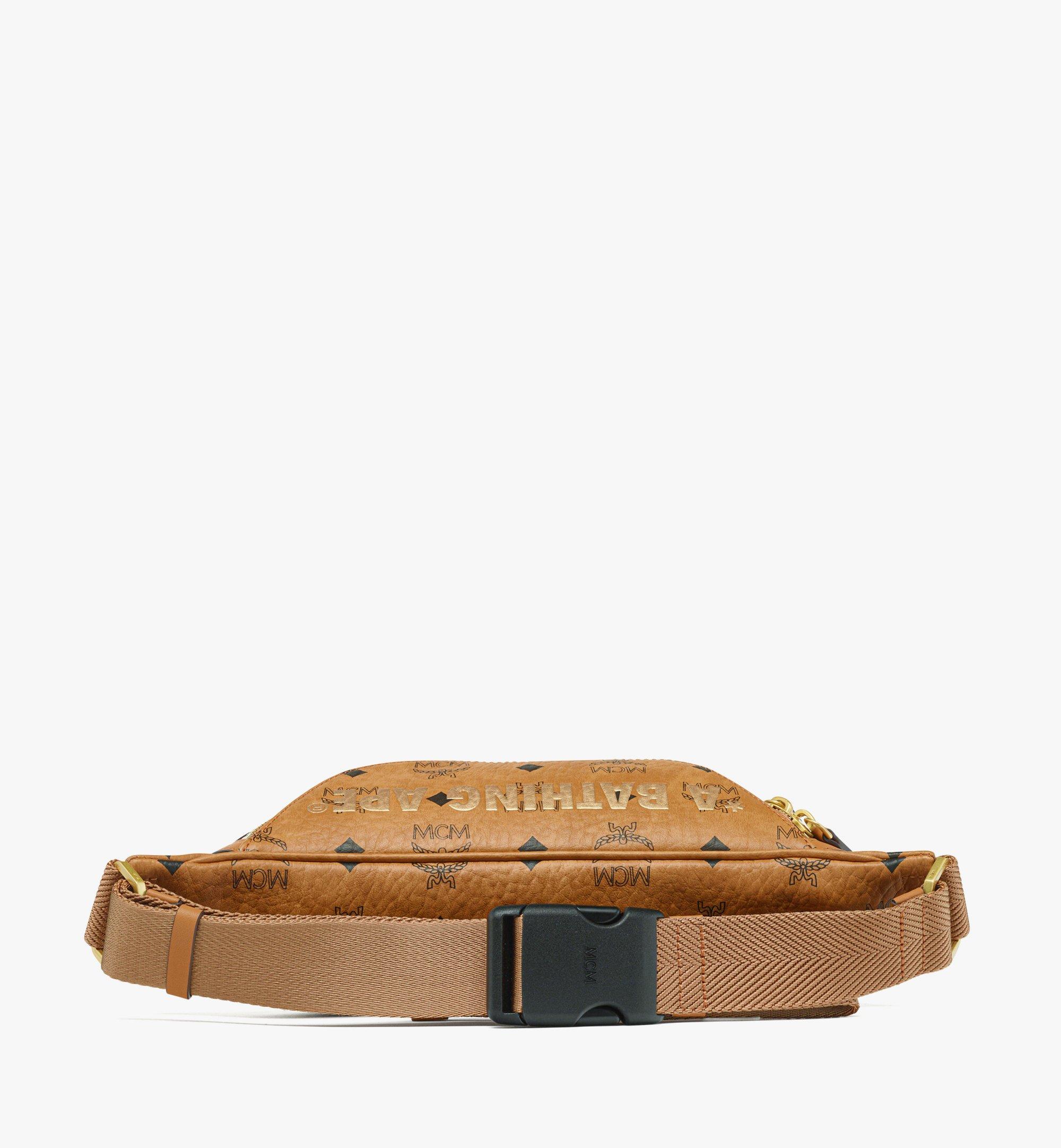 Mcm belt outlet cognac