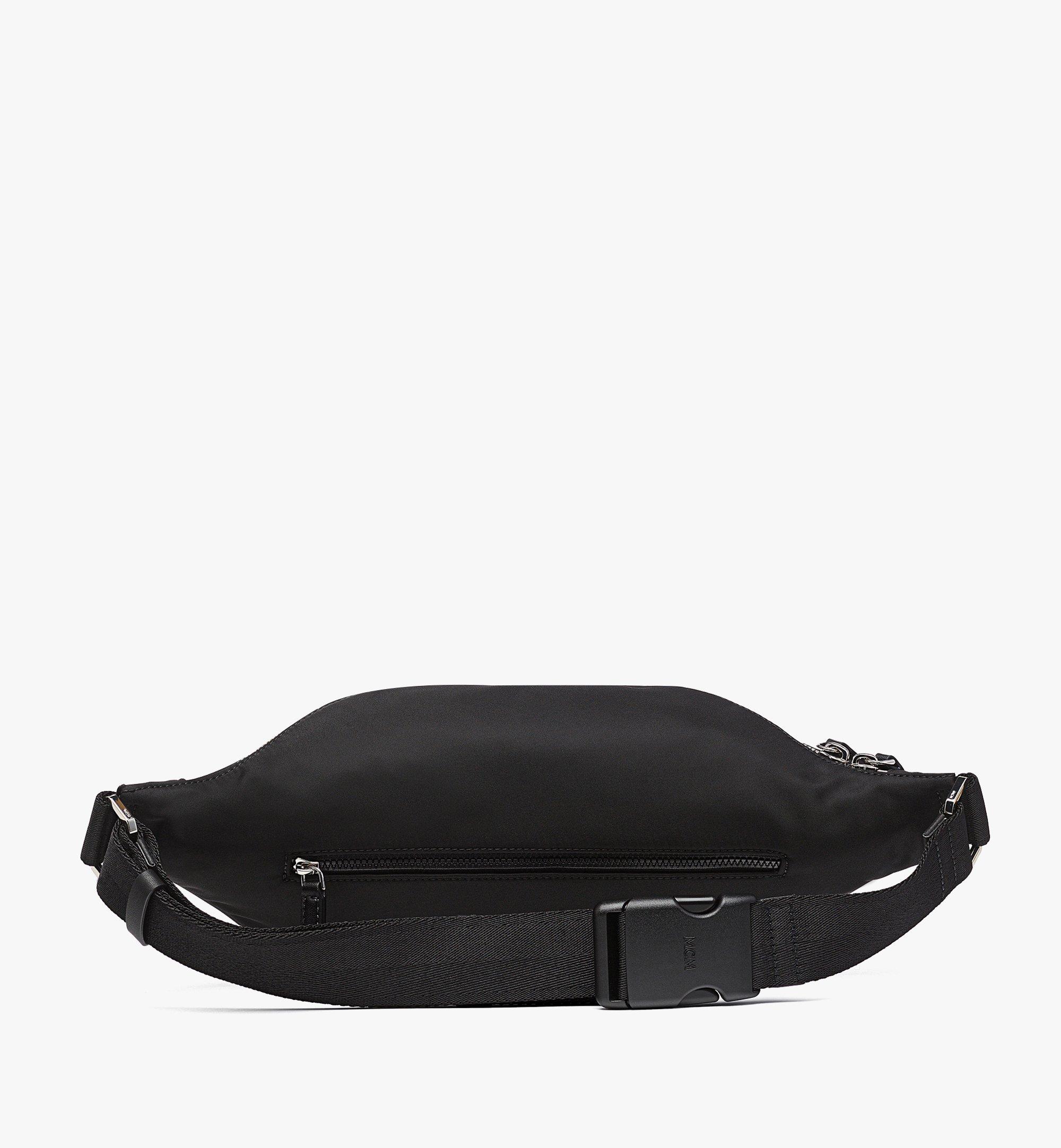 Black mcm fanny pack sale