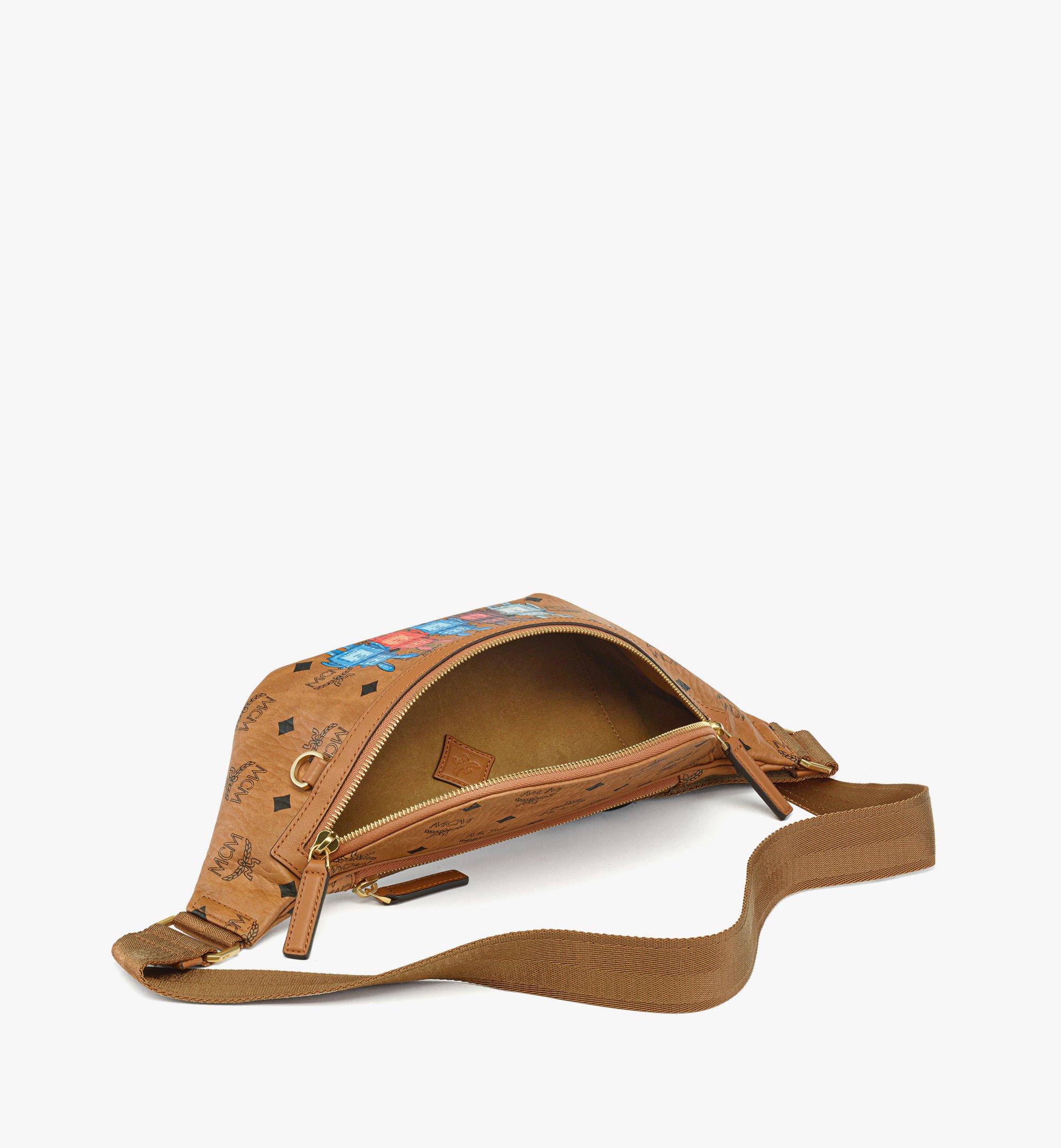 Medium Fursten Belt Bag in Rabot Visetos Cognac | MCM ®US