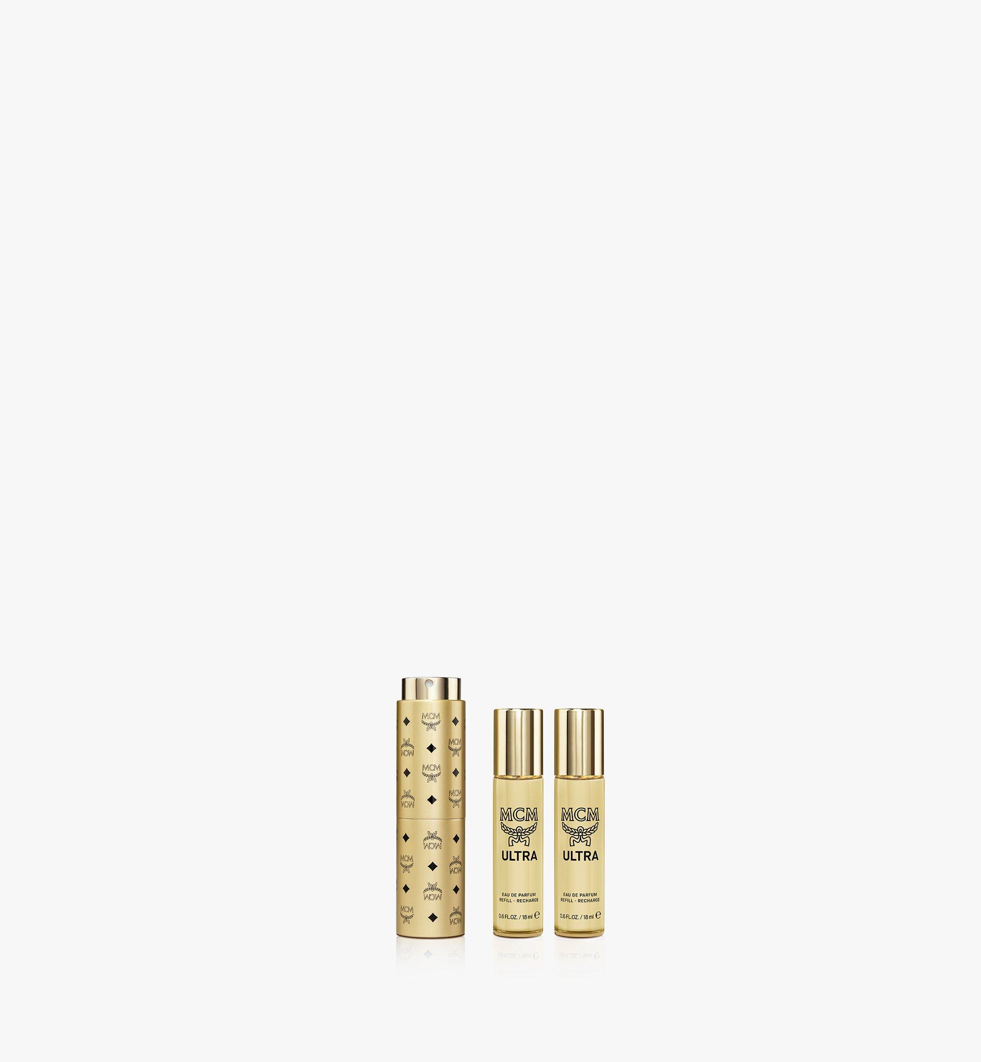 MCM MCM Ultra Eau de Parfum Refillable Travel Spray Set Gold MPFDSMM07T1001 Alternate View 1