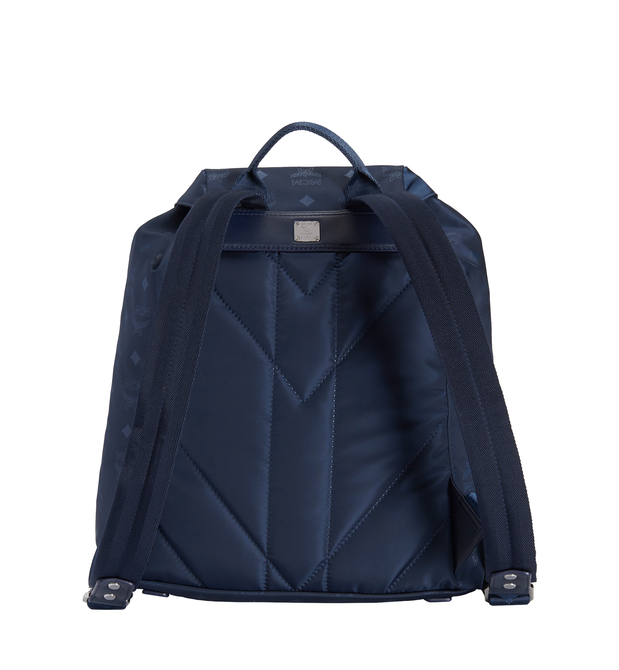 Dark blue mcm outlet backpack