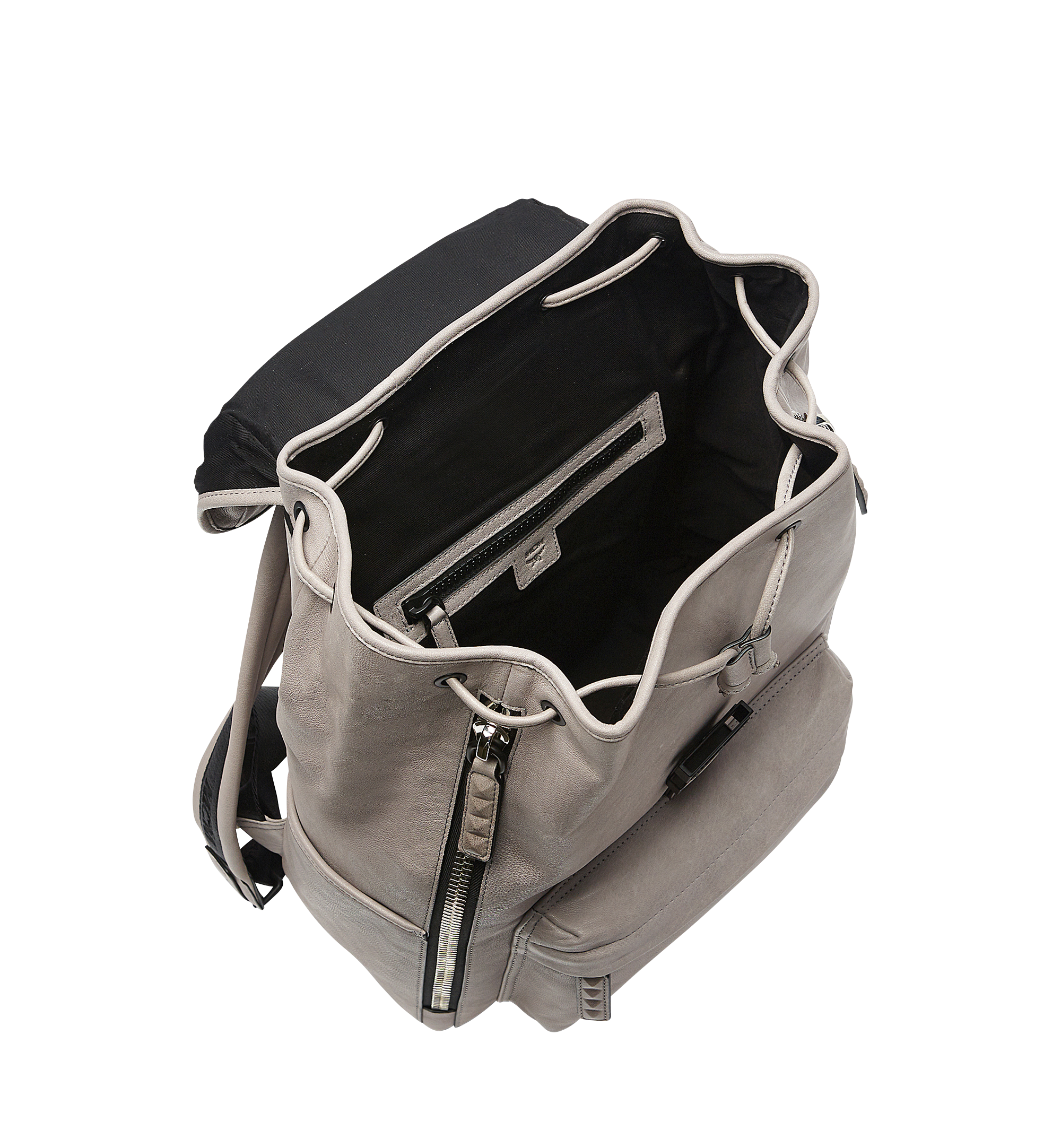 MCM Killian Backpack in Lambskin Leather Grey MUK7AKB01SS001 Alternate View 7