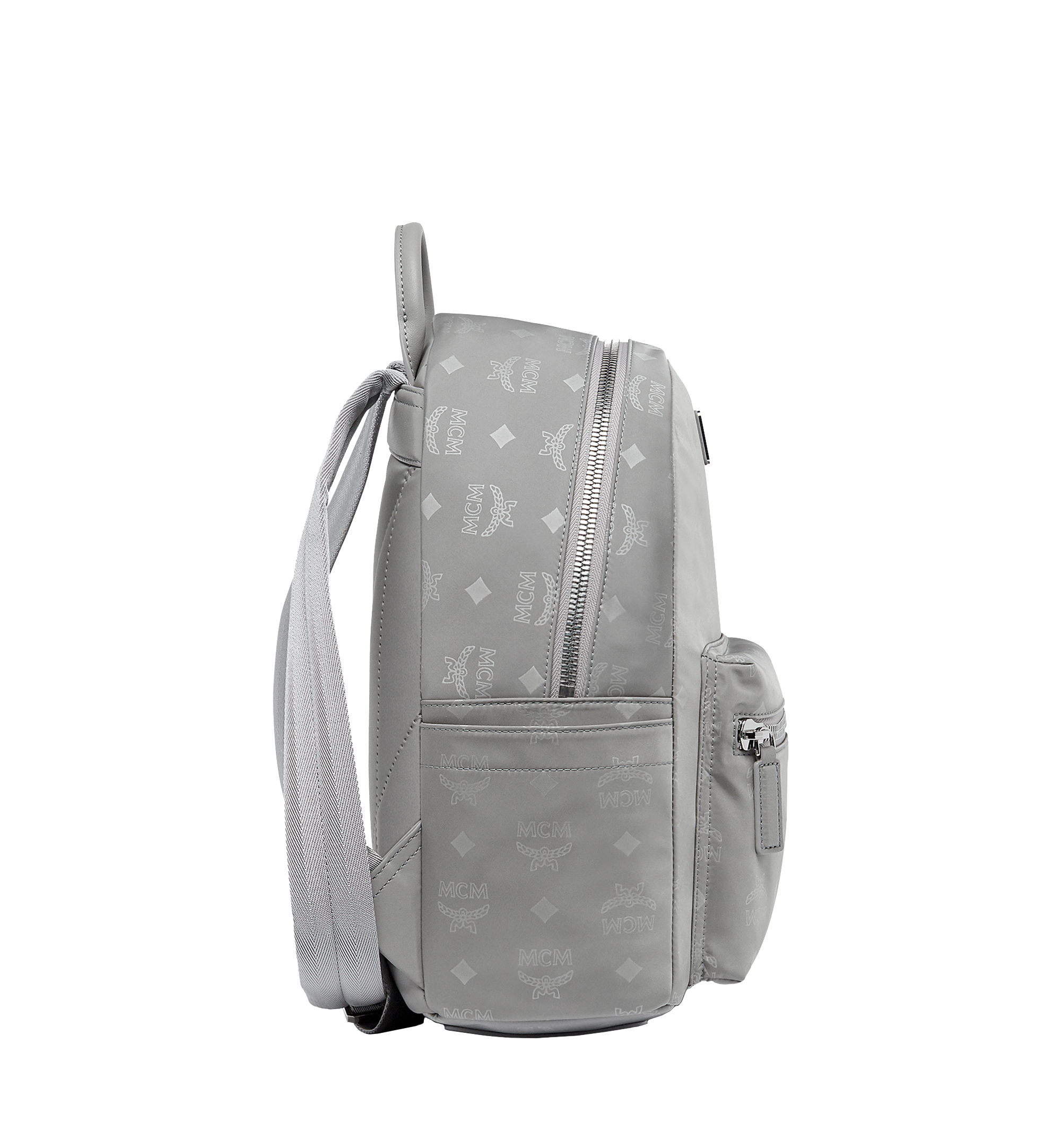 MCM Stark Classic Backpack in Monogram Nylon Grey MUK8SDT11SS001 Noch mehr sehen 2