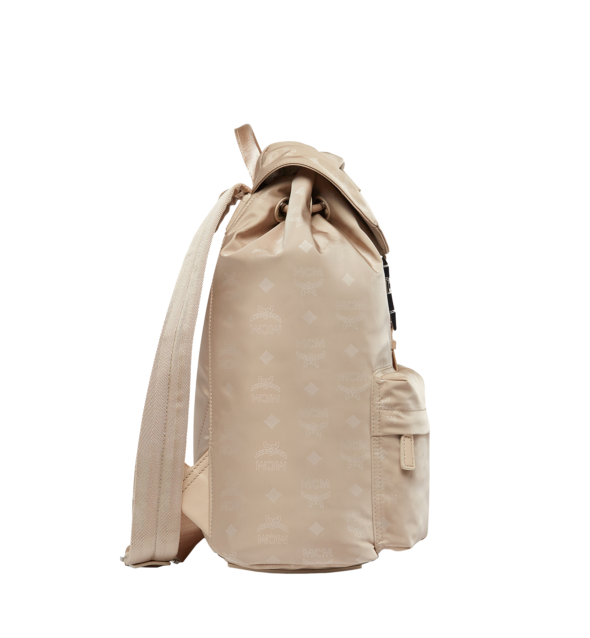 MCM Kreuzberg Rucksack in Monogram Nylon Beige MUK8SDT17IB001 Alternate View 2