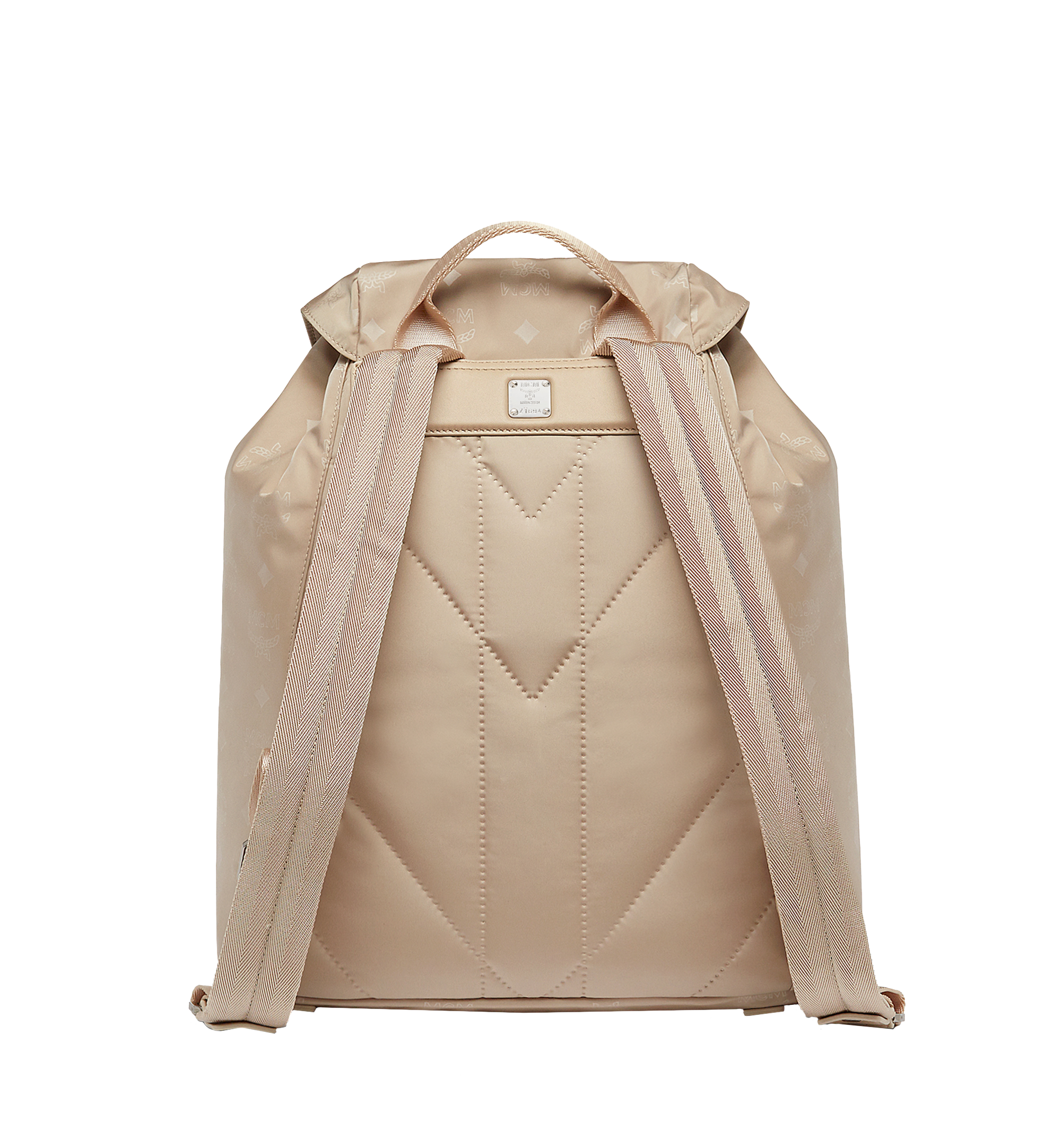 MCM Kreuzberg Rucksack in Monogram Nylon Beige MUK8SDT17IB001 Alternate View 3