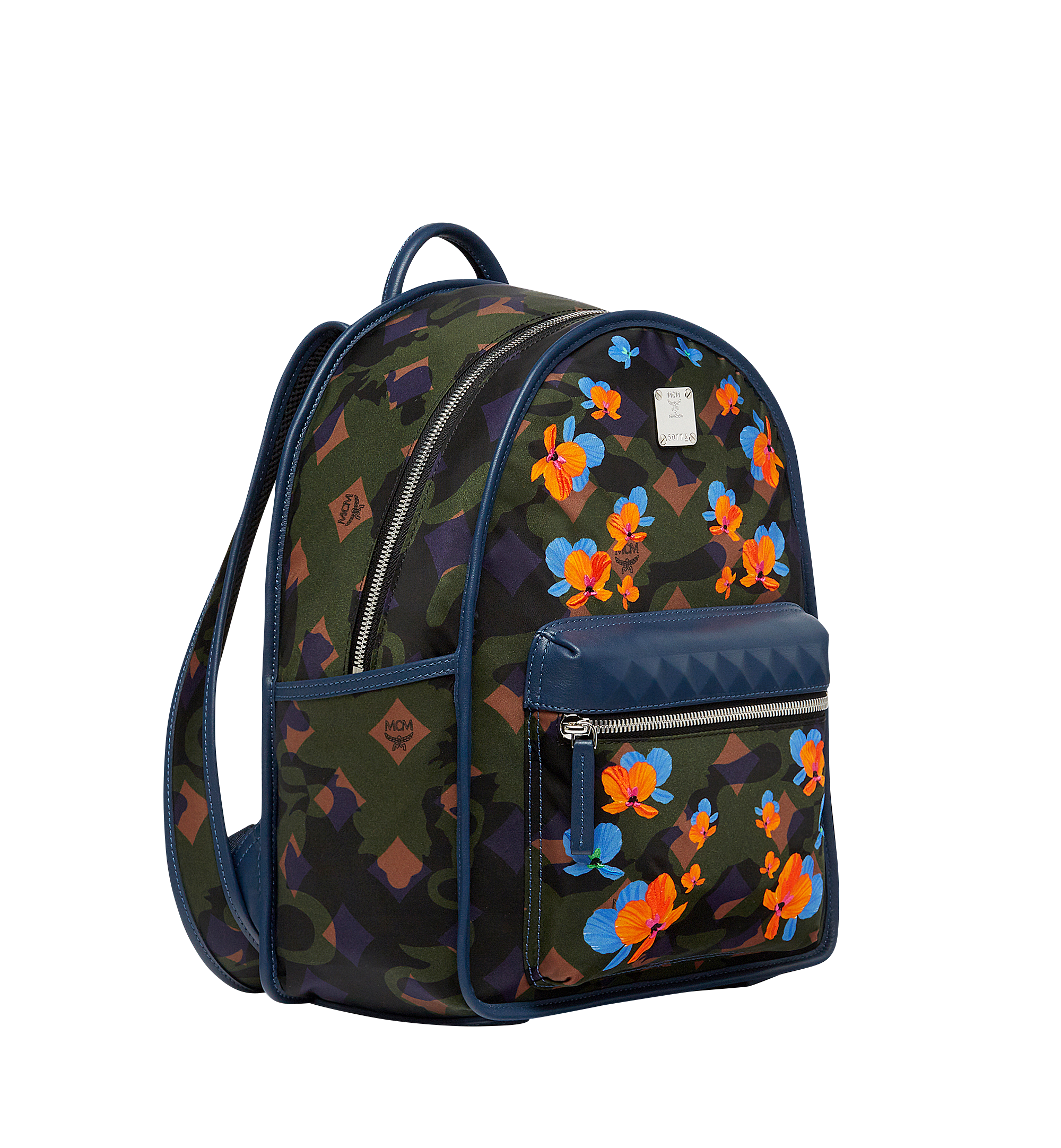 MCM Dieter Backpack in Floral Camo Nylon Green MUK8SDT83GX001 Noch mehr sehen 1