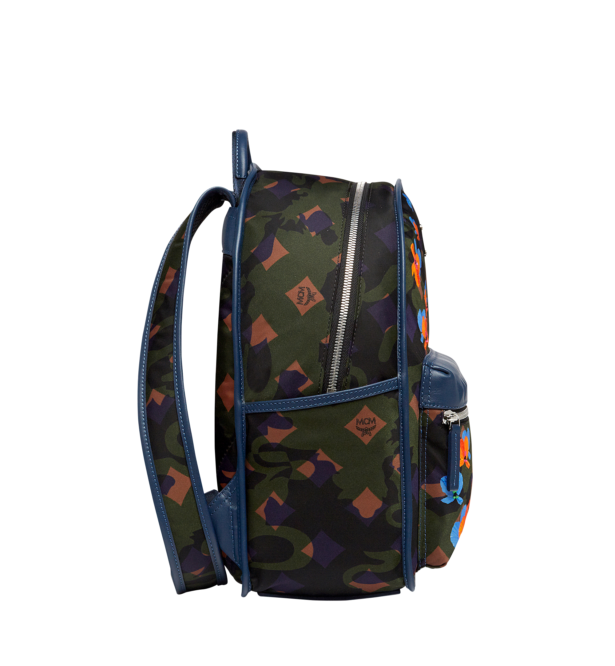 MCM Dieter Backpack in Floral Camo Nylon Green MUK8SDT83GX001 Noch mehr sehen 2