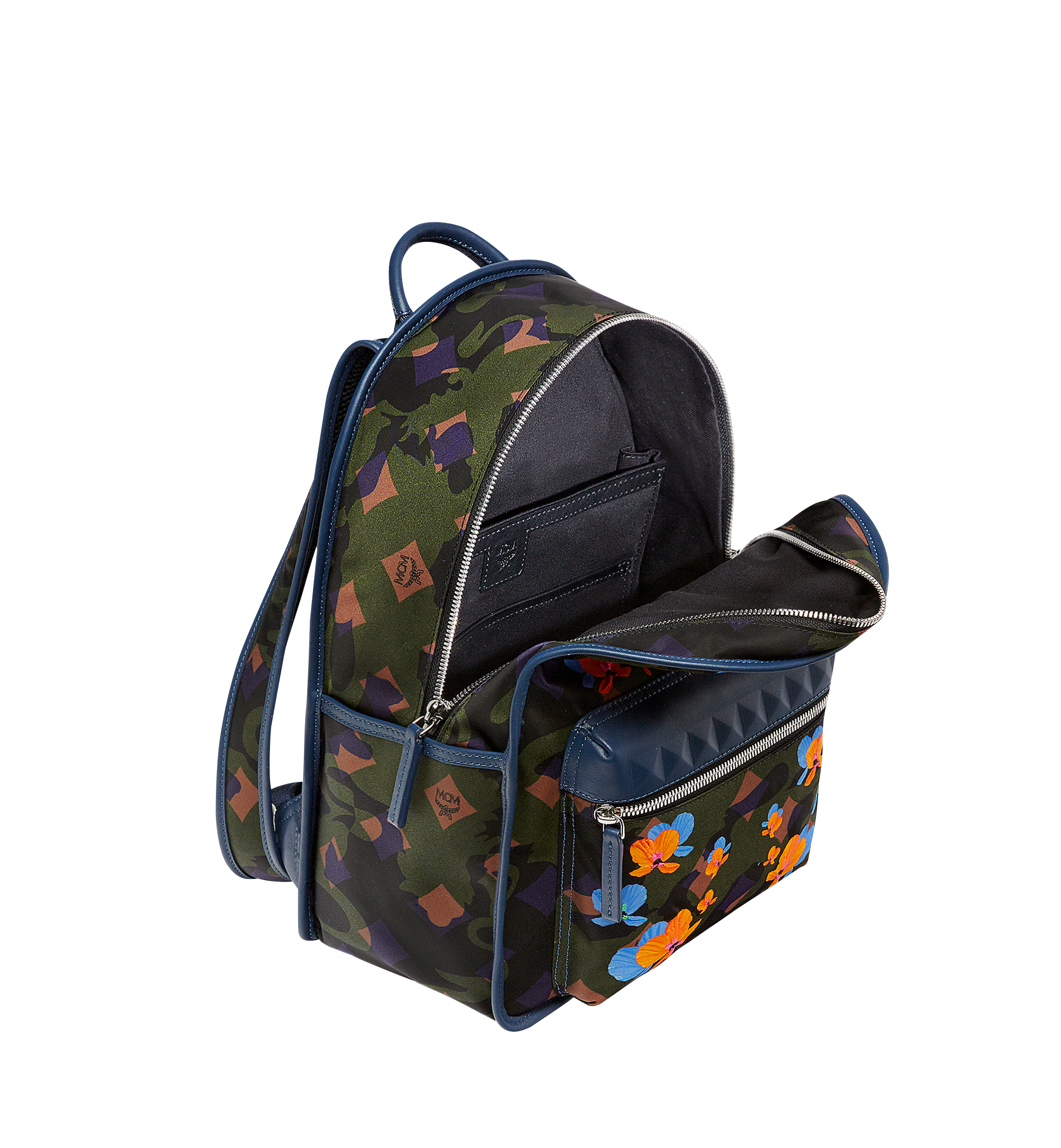 MCM Dieter Backpack in Floral Camo Nylon Green MUK8SDT83GX001 Noch mehr sehen 4