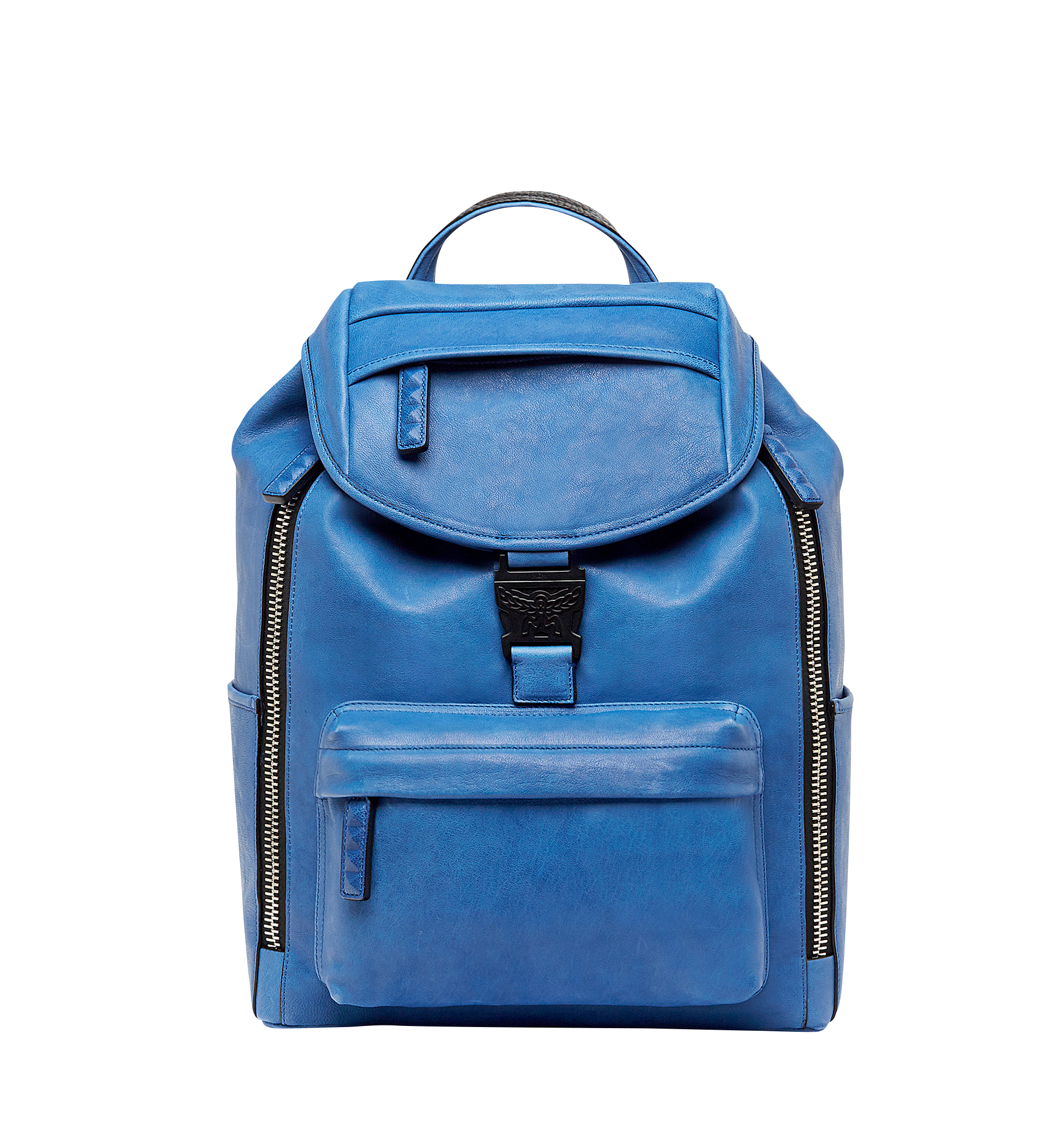 MCM Killian Backpack in Lambskin Leather Blue MUK8SKB01HT001 Alternate View 1