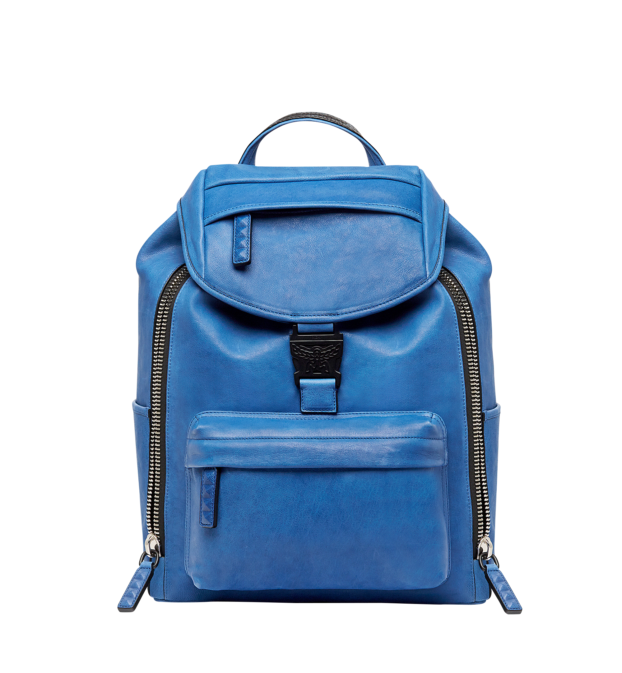 MCM Killian Backpack in Lambskin Leather Blue MUK8SKB01HT001 Alternate View 1