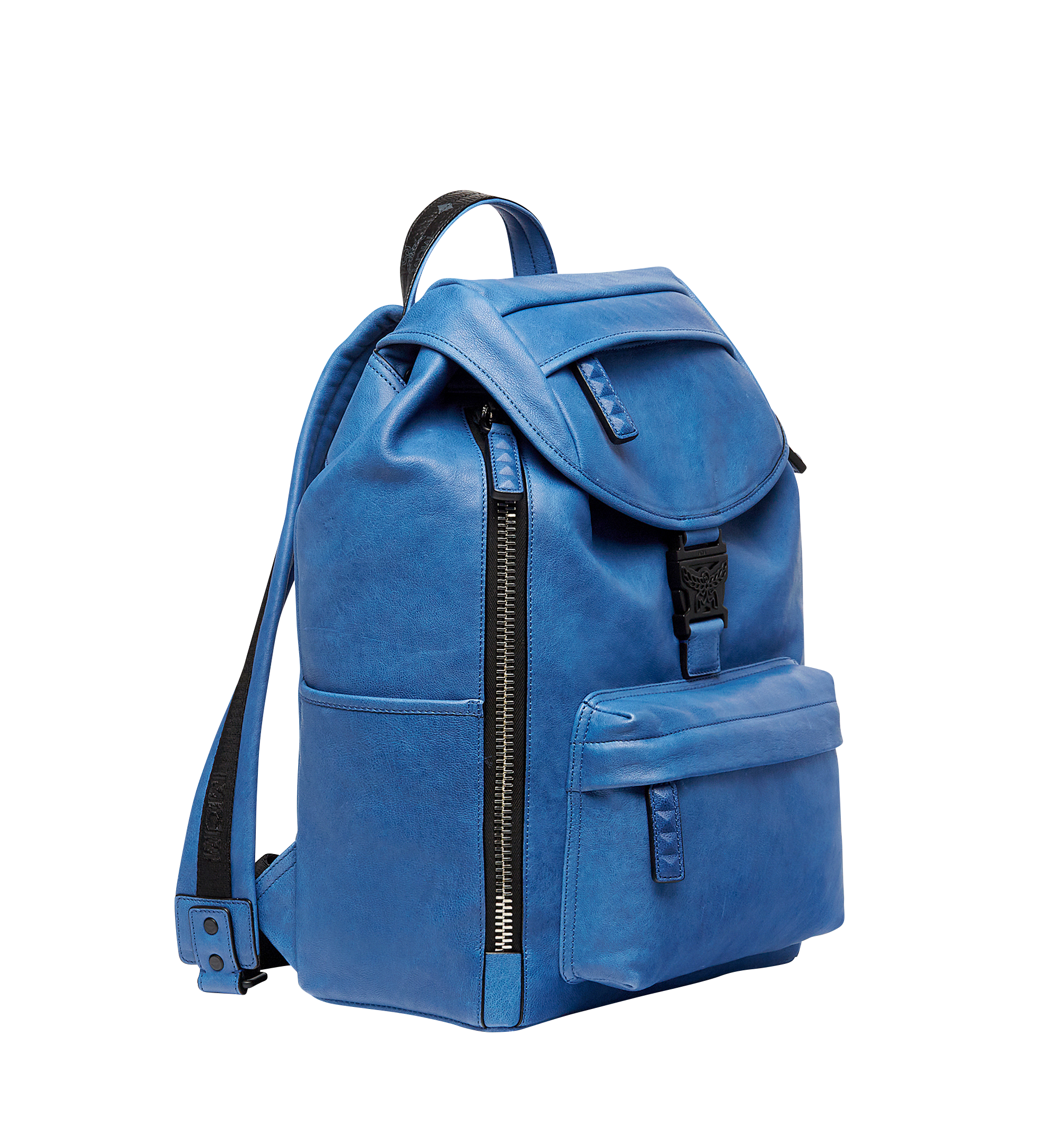 MCM Killian Backpack in Lambskin Leather Blue MUK8SKB01HT001 Alternate View 2