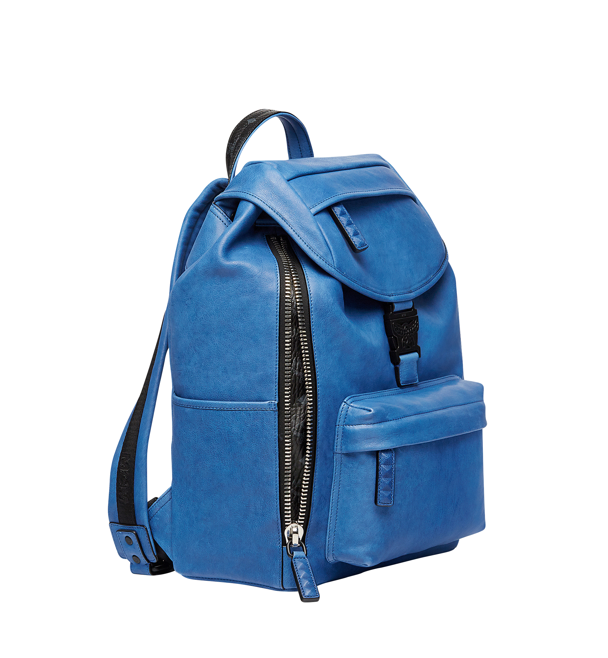MCM Killian Backpack in Lambskin Leather Blue MUK8SKB01HT001 Alternate View 3