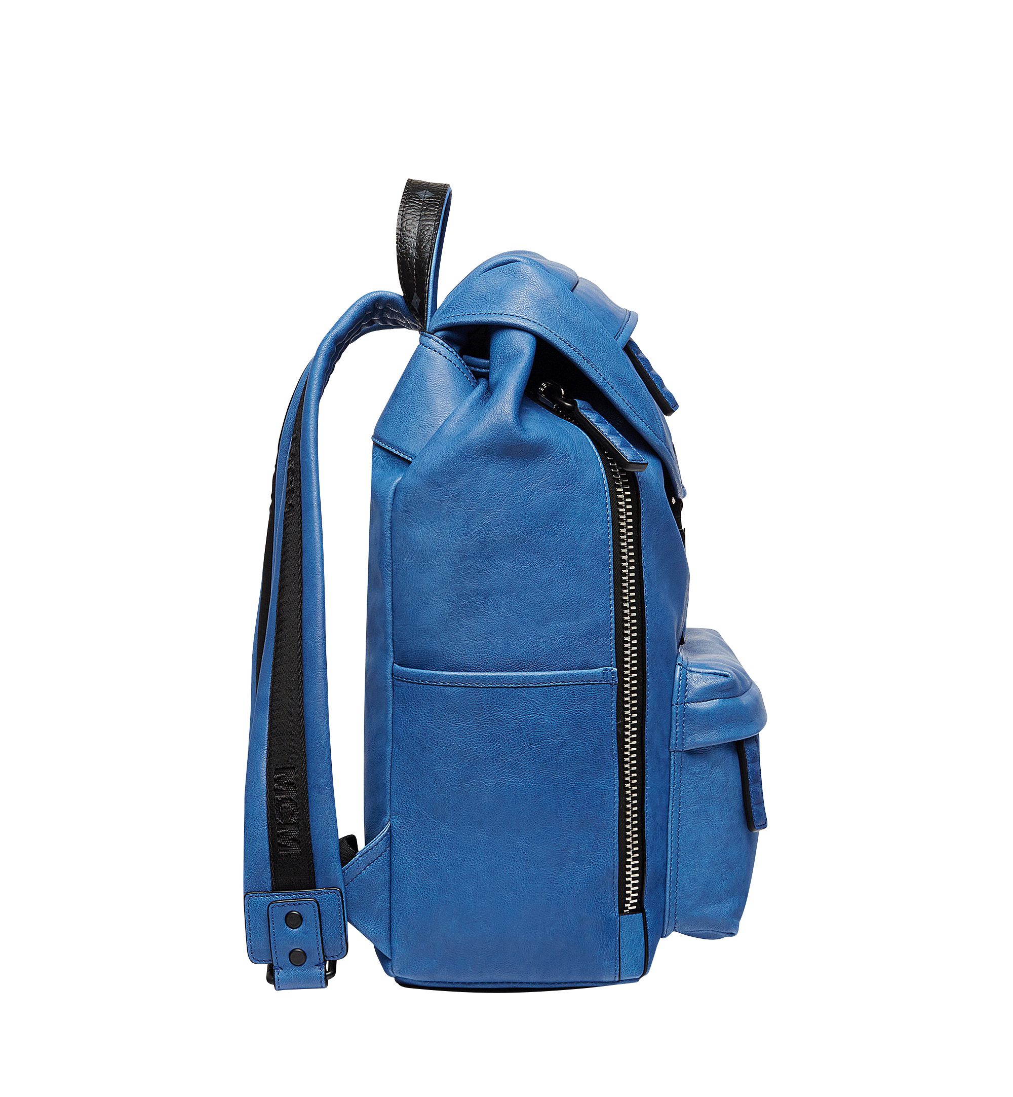 MCM Killian Backpack in Lambskin Leather Blue MUK8SKB01HT001 Alternate View 4