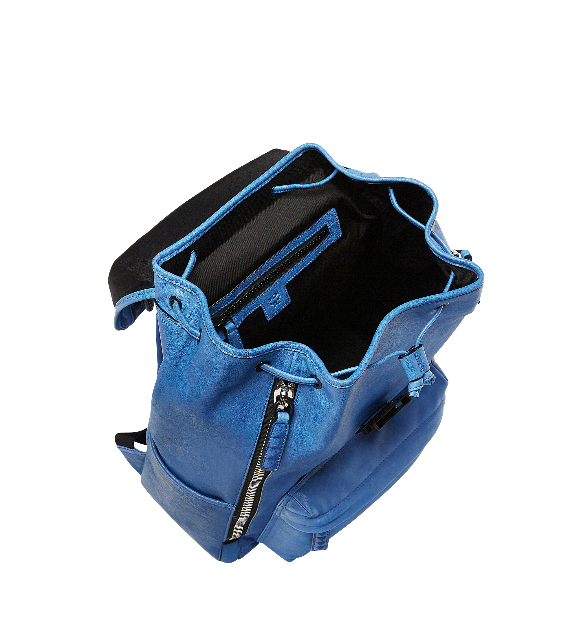 MCM Killian Backpack in Lambskin Leather Blue MUK8SKB01HT001 Alternate View 6