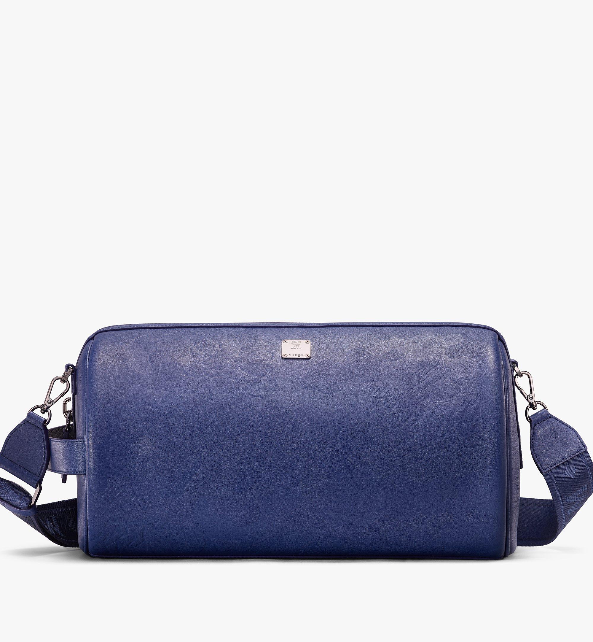 blue mcm crossbody bag