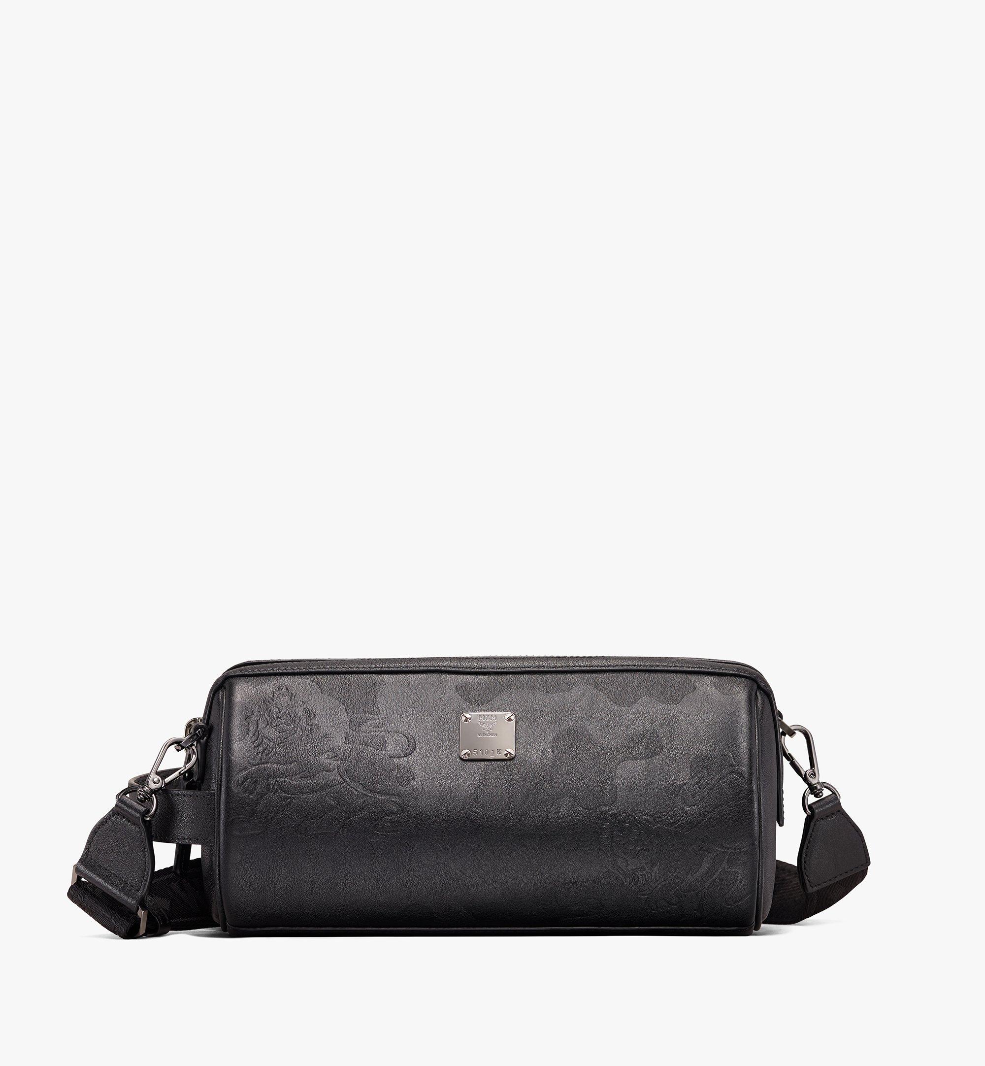 MCM Crossbody Bag in Embossed Lion Camo Black MUR9AES02BK001 Alternate View 1