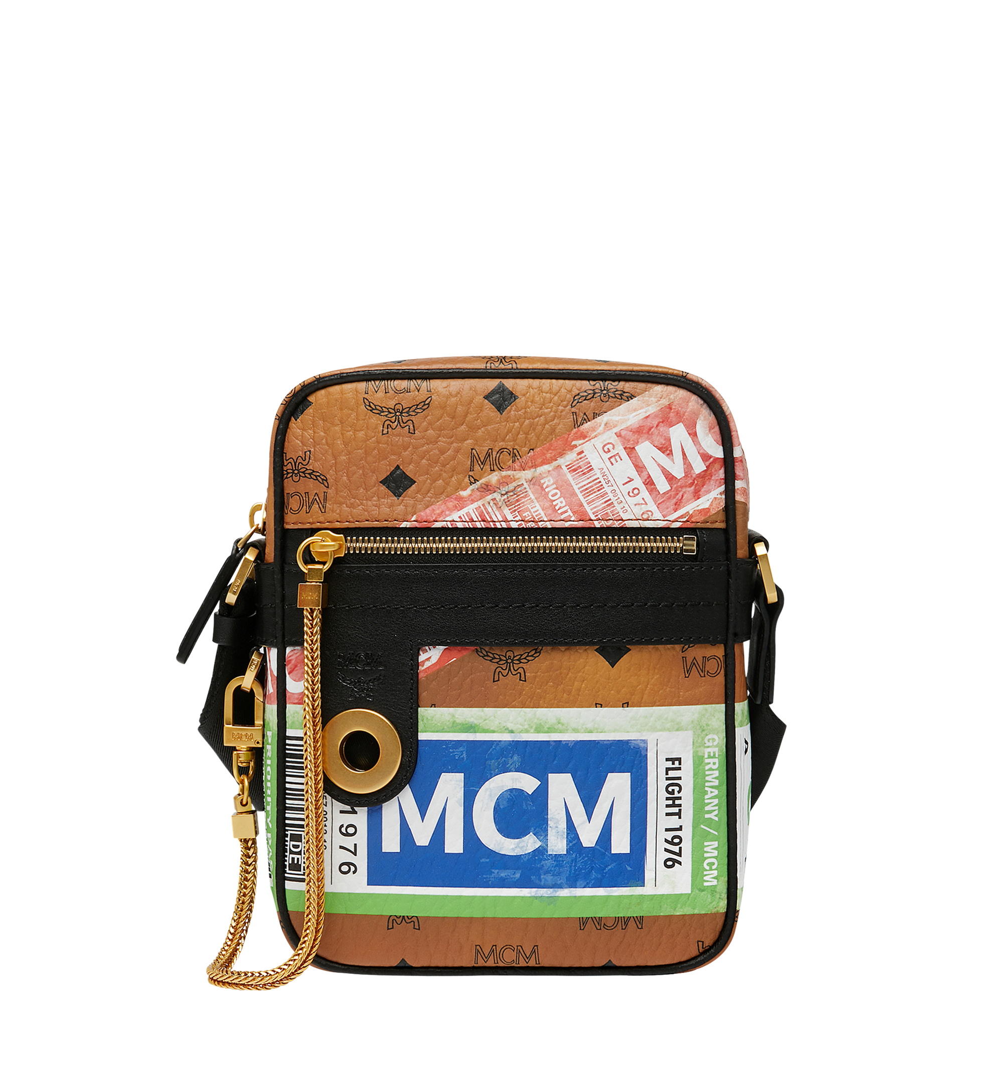 MCM Crossbody-Tasche für die Reise in Flight Print Visetos Cognac MUR9SVY11CO001 Noch mehr sehen 1