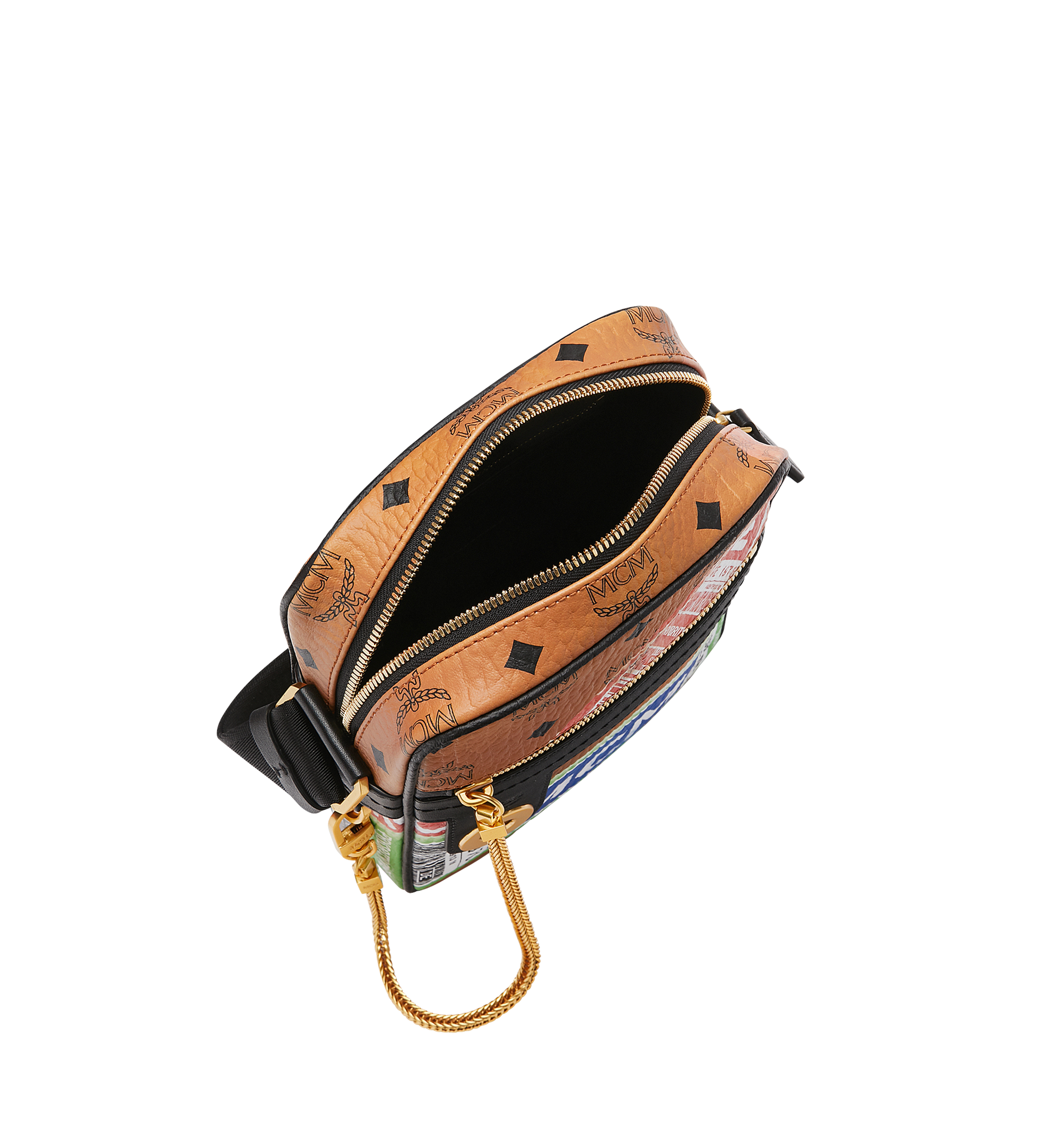MCM Crossbody-Tasche für die Reise in Flight Print Visetos Cognac MUR9SVY11CO001 Noch mehr sehen 4