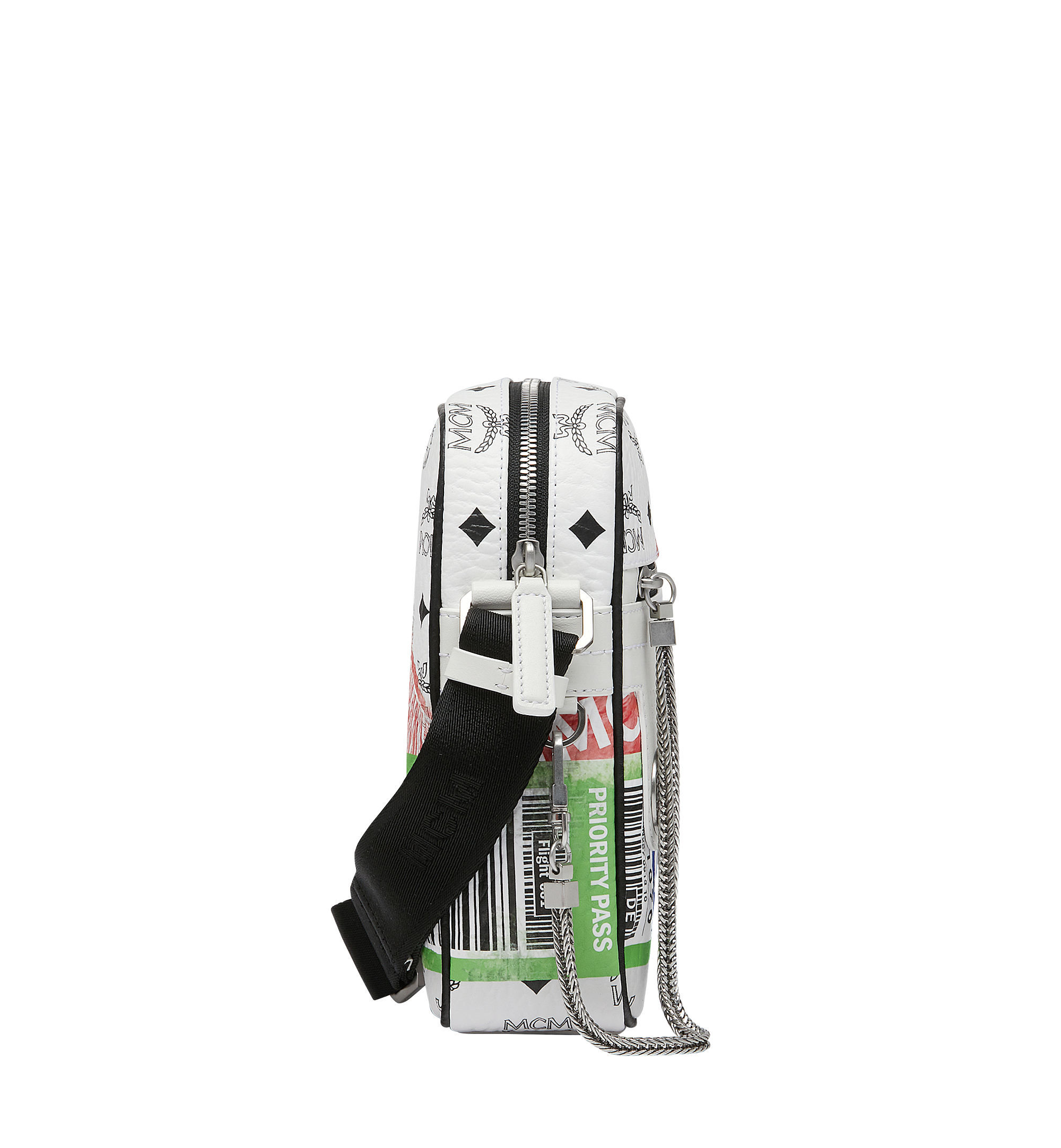 MCM Crossbody-Tasche für die Reise in Flight Print Visetos White MUR9SVY11WT001 Noch mehr sehen 2
