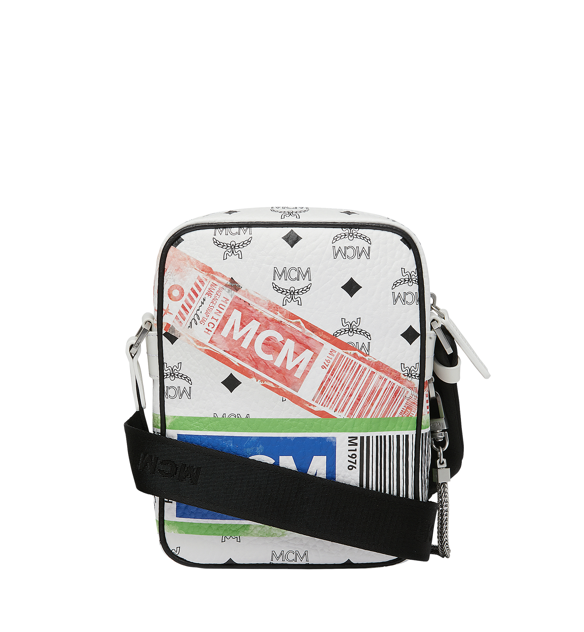 MCM Crossbody-Tasche für die Reise in Flight Print Visetos White MUR9SVY11WT001 Noch mehr sehen 3