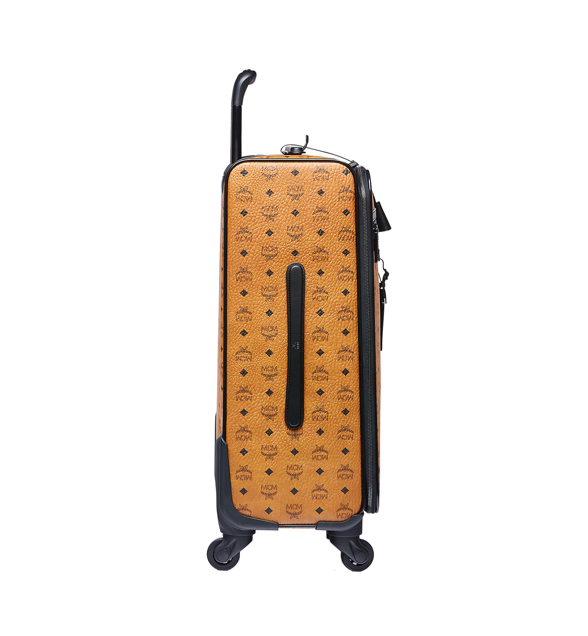 MCM Ottomar Check In Trolley in Visetos Cognac MUV6AHE13CO001 Alternate View 2