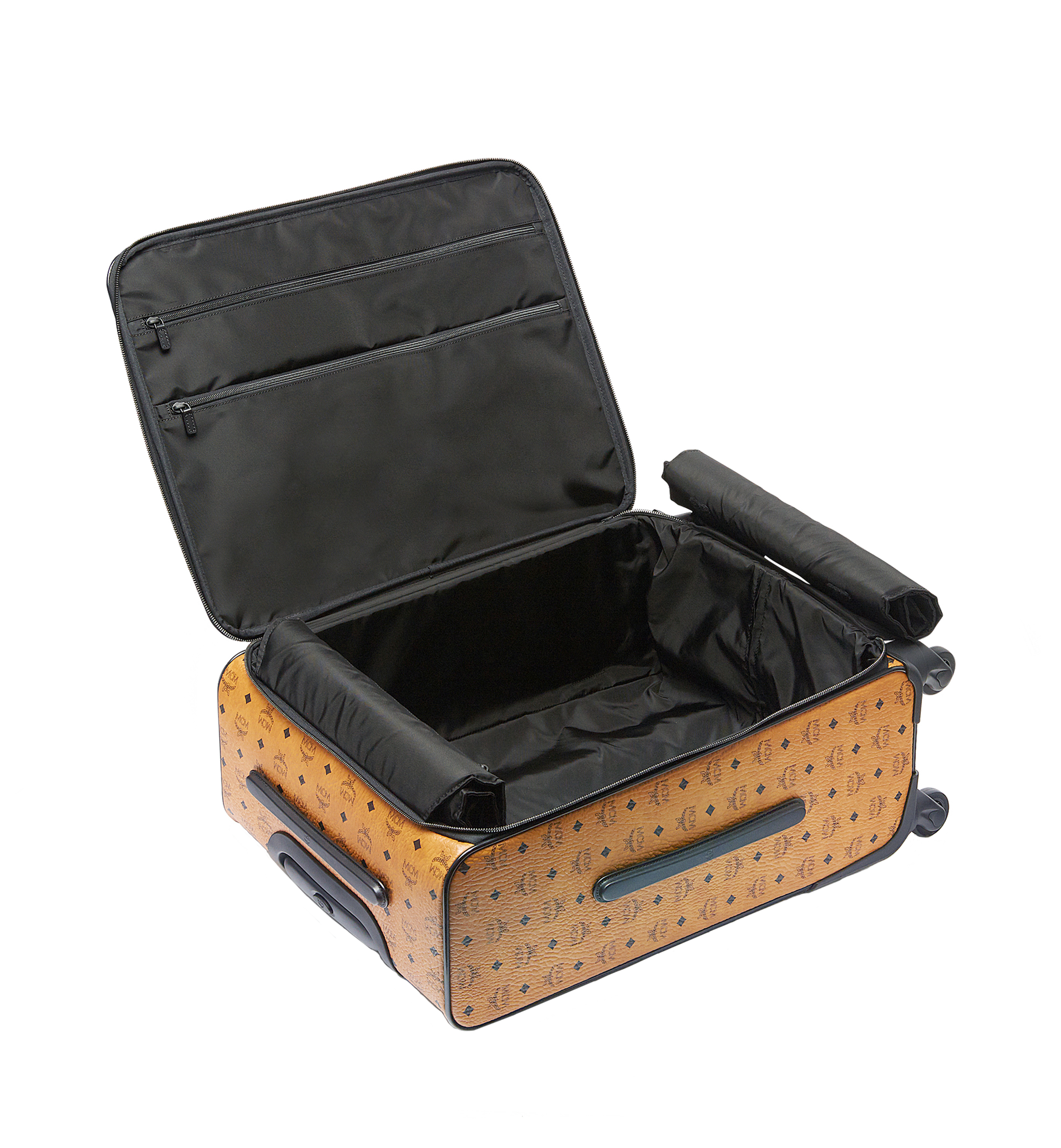 MCM Ottomar Check In Trolley in Visetos Cognac MUV6AHE13CO001 Alternate View 4
