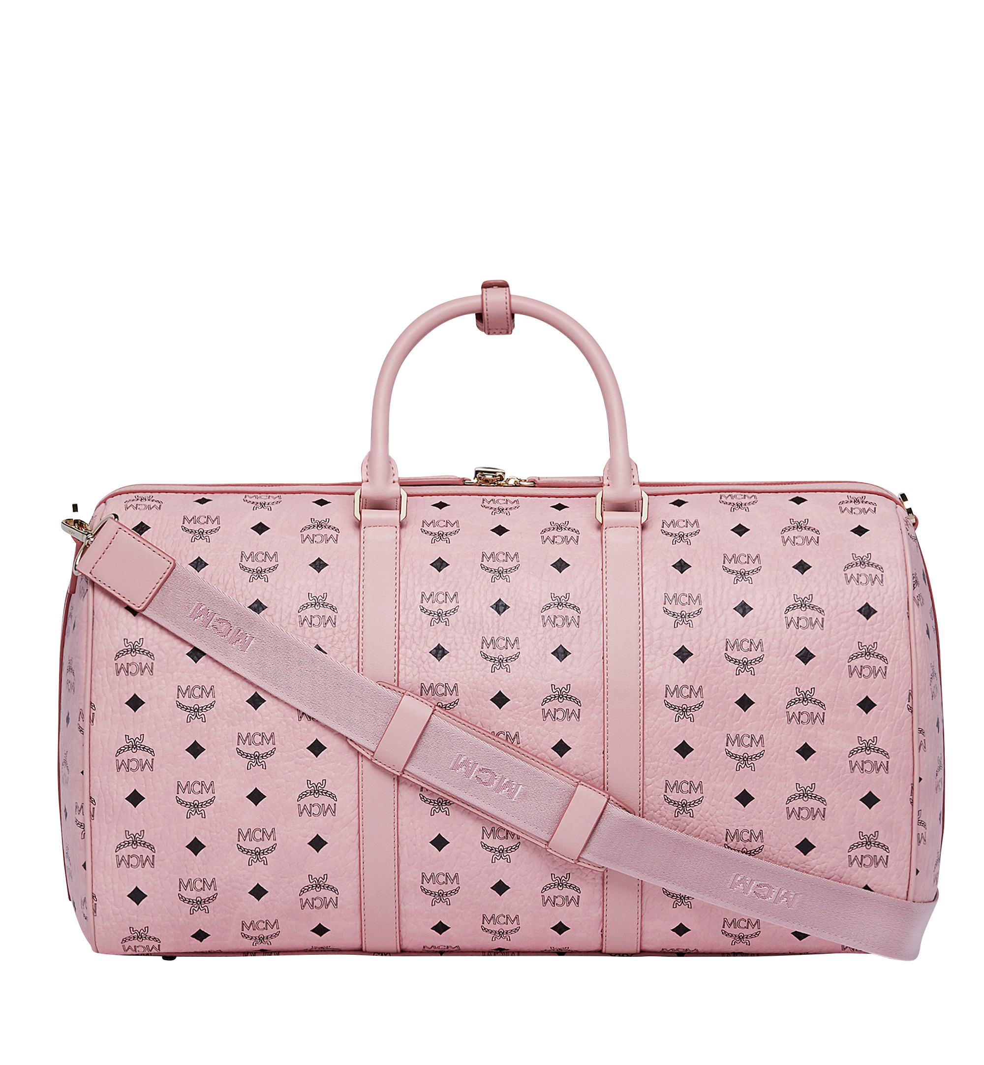 Mcm duffle bag on sale pink