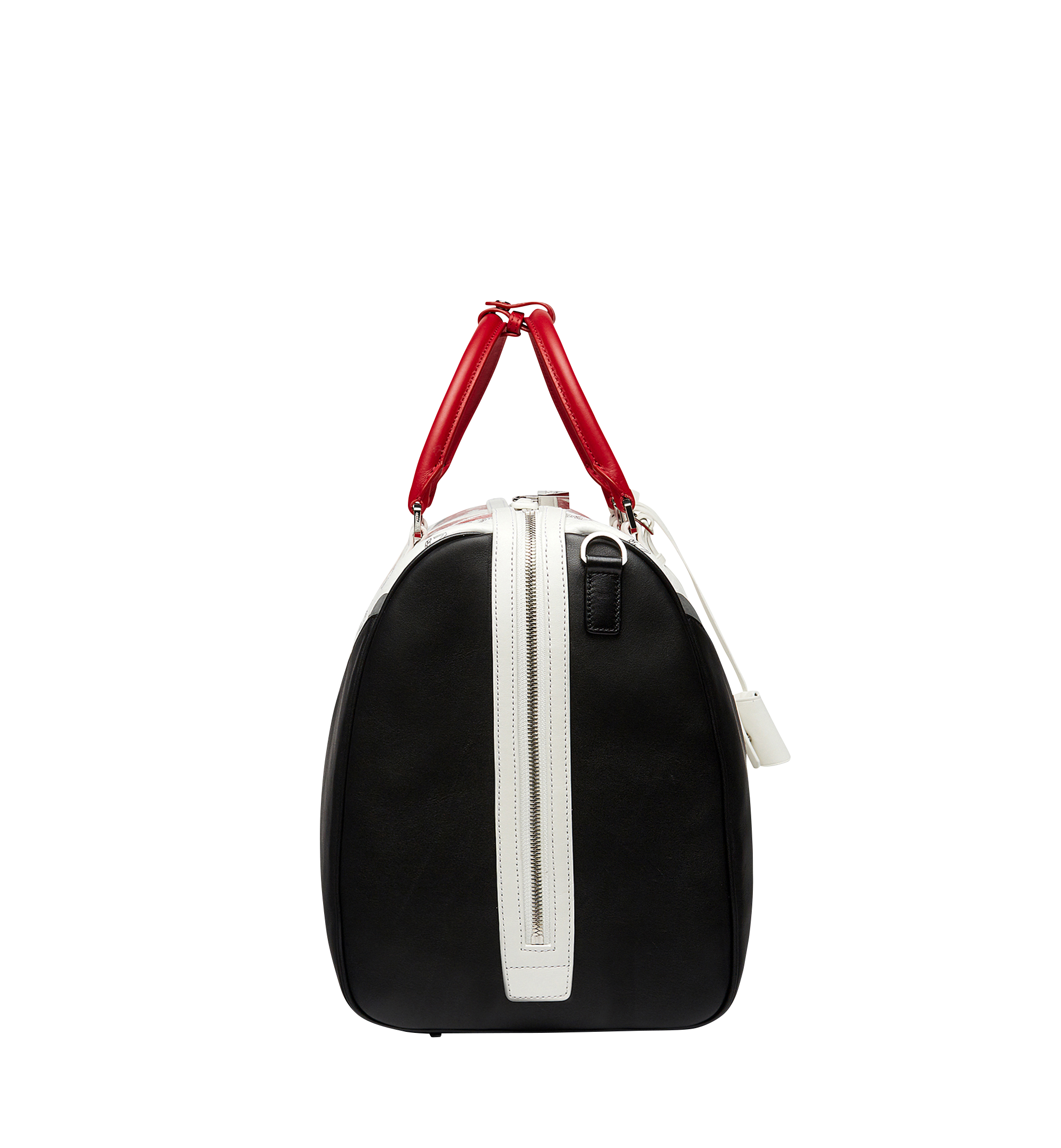 MCM Ottomar Weekender in Chevron Stripe Black MUV8SVY15BK001 Alternate View 2