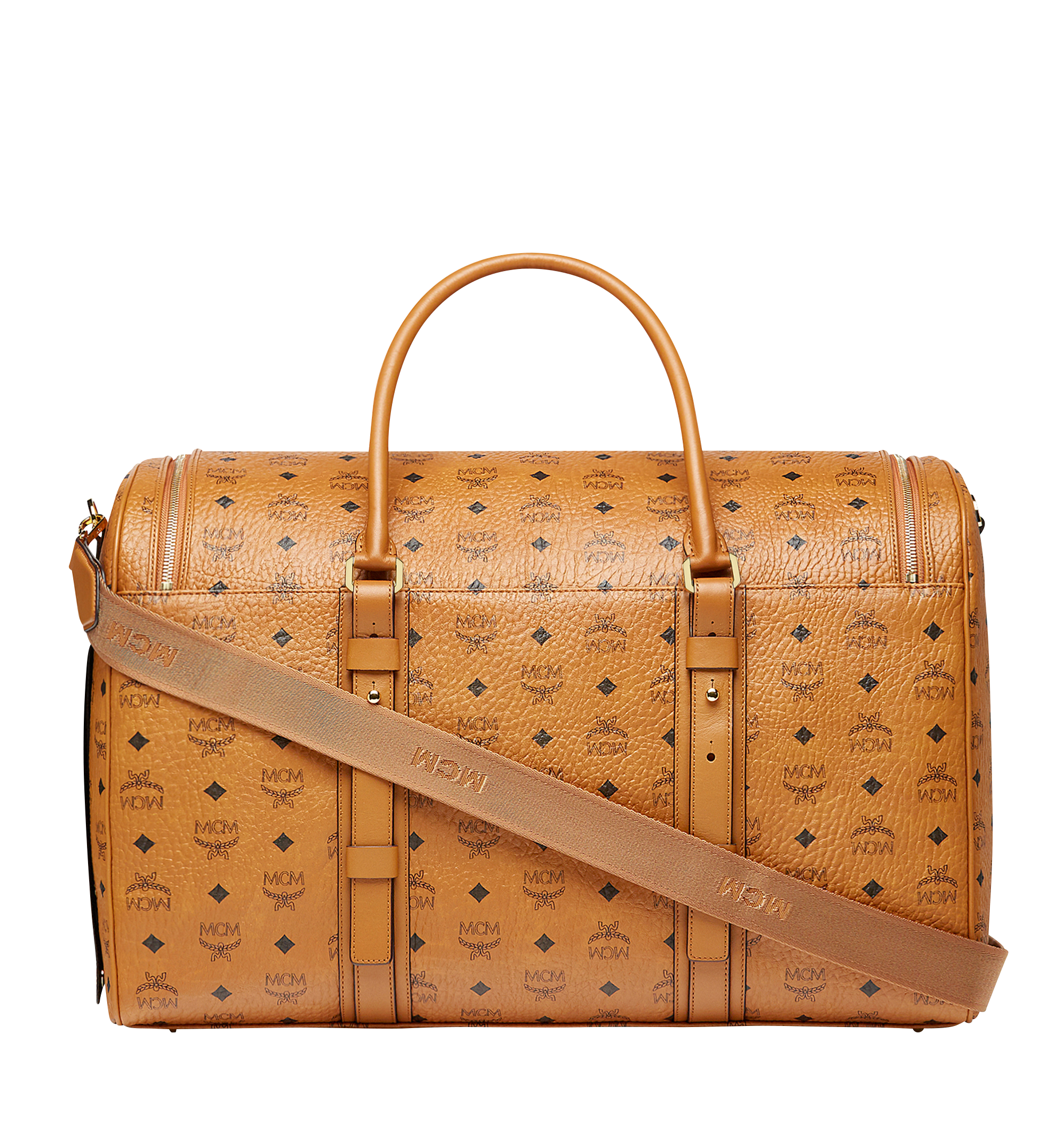 Large Dog Carrier in Visetos Cognac MCM