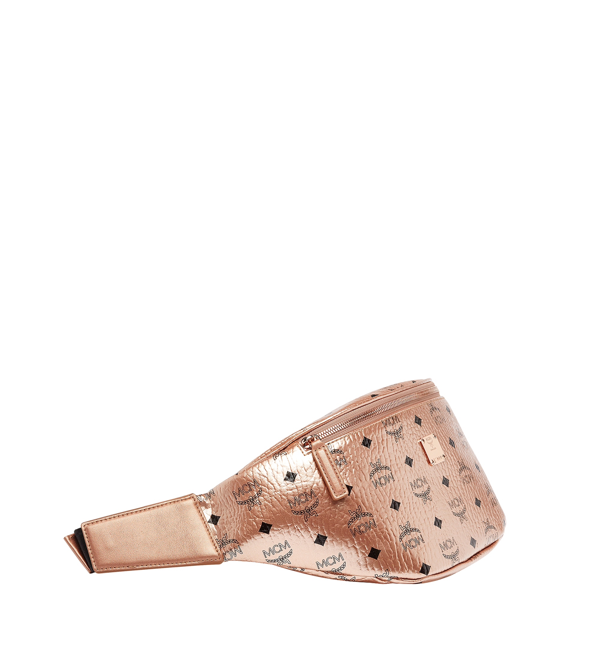 mcm champagne gold belt