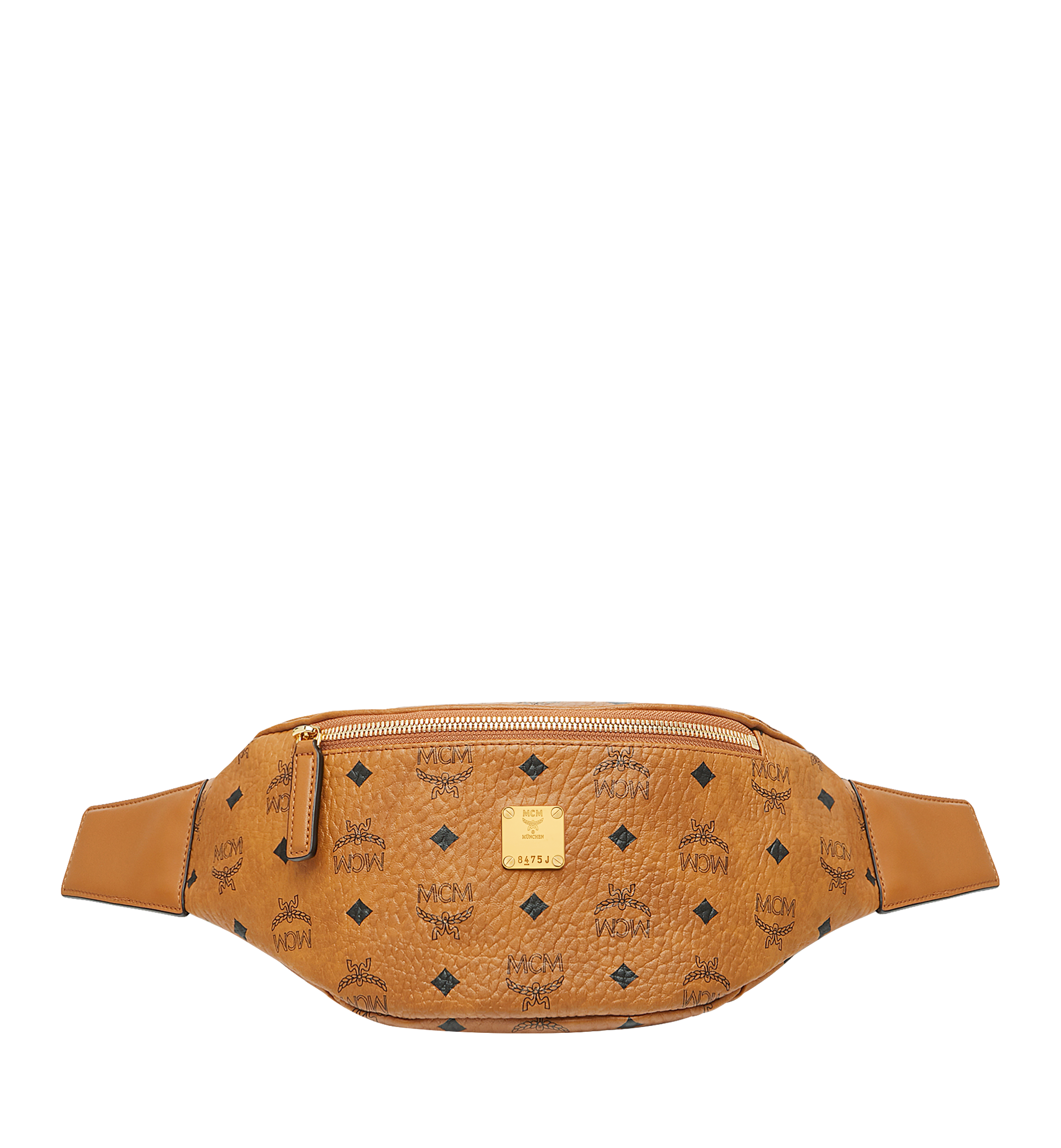 cognac mcm belt