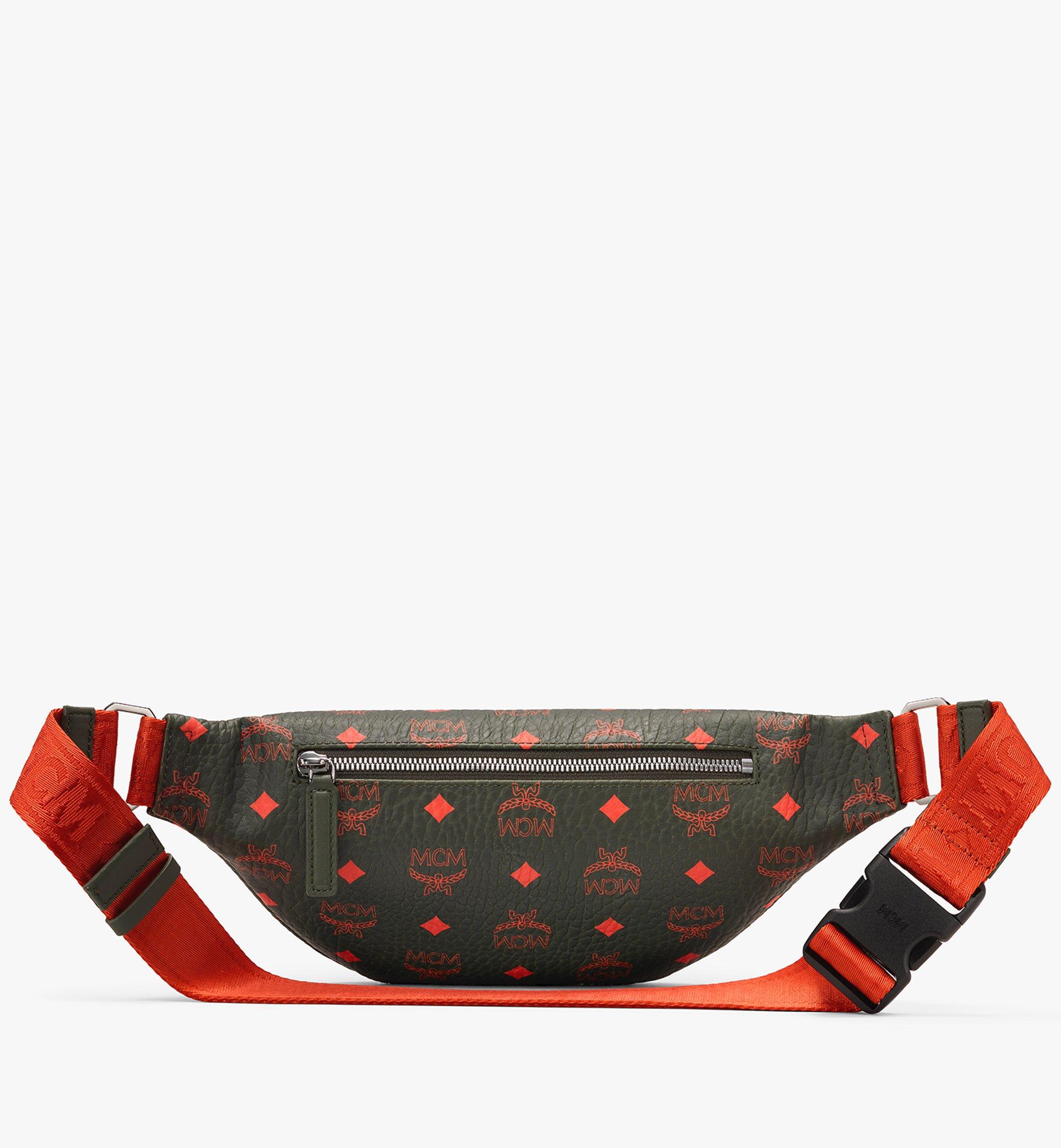 Small Fursten Belt Bag in Visetos Green MCM ®MY