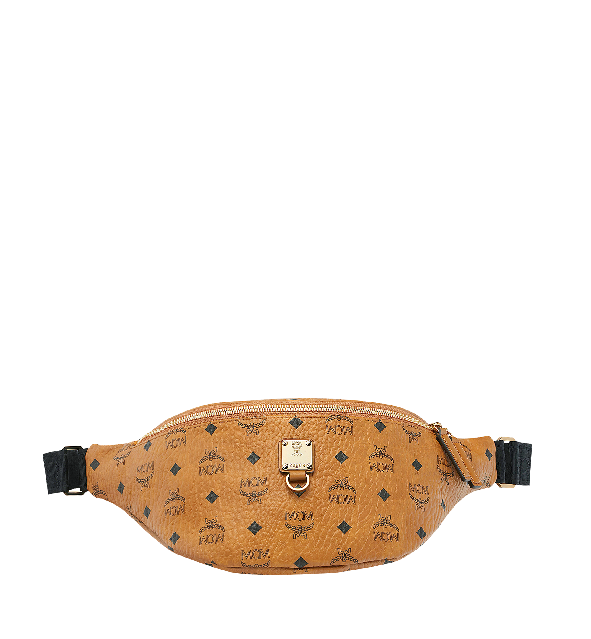 MCM Fursten Belt Bag Visetos Small Cognac in Coated Canvas with Dark  Gold-tone - US