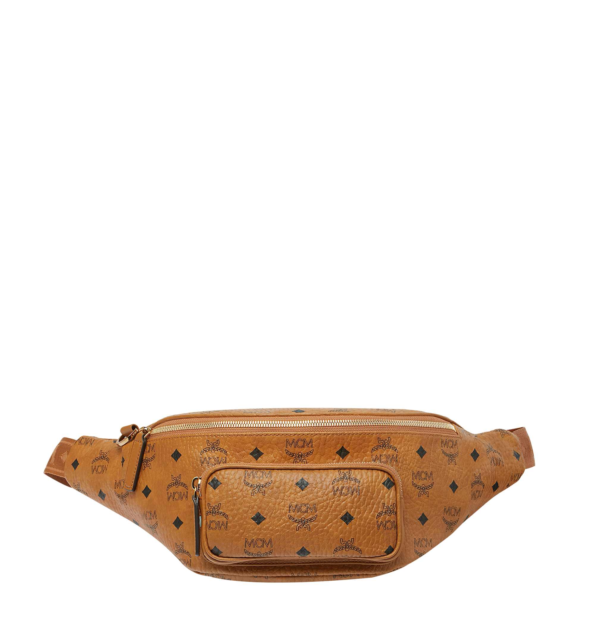 MCM Fursten Belt Bag in Visetos Cognac MUZ9SFI22CO001 Alternate View 1