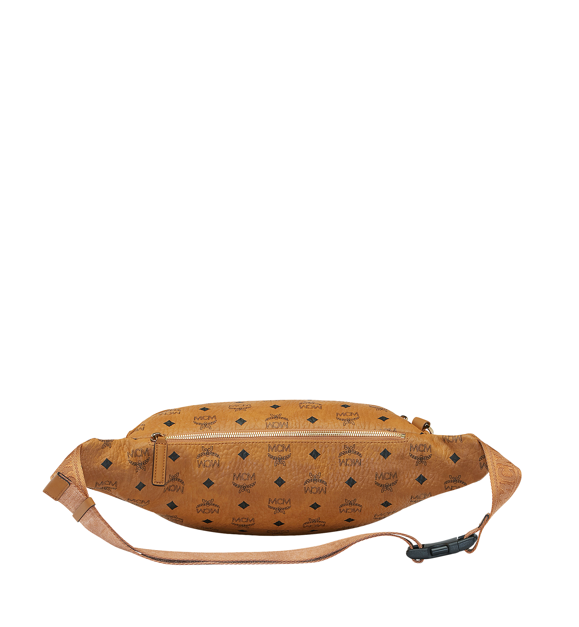 MCM Fursten Belt Bag in Visetos Cognac MUZ9SFI22CO001 Alternate View 3