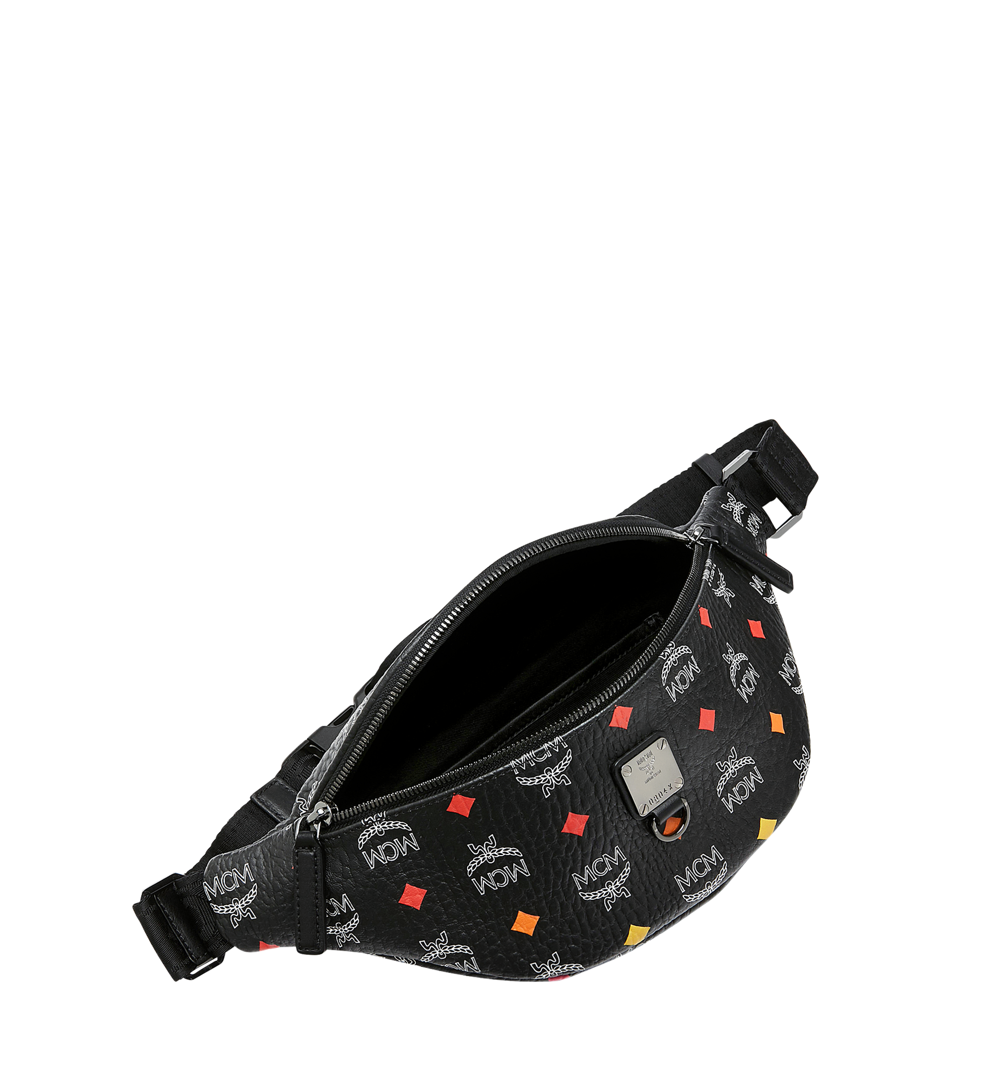 MCM Stark Belt Bag in Skyoptic Visetos Black MUZ9SFI26BA001 Alternate View 4