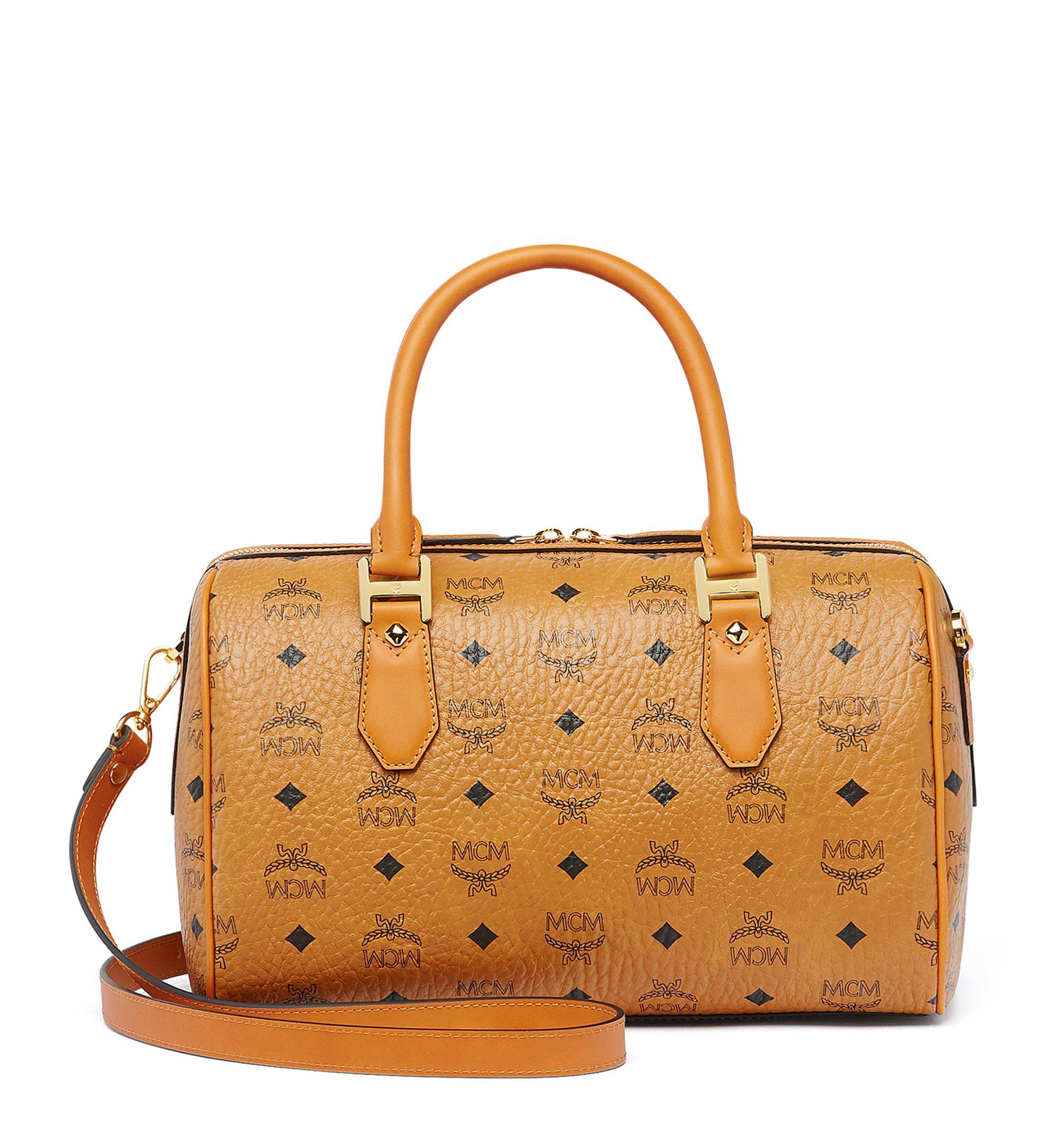 MCM Heritage Boston in Visetos Cognac MWB6AVI48CO001 Noch mehr sehen 3