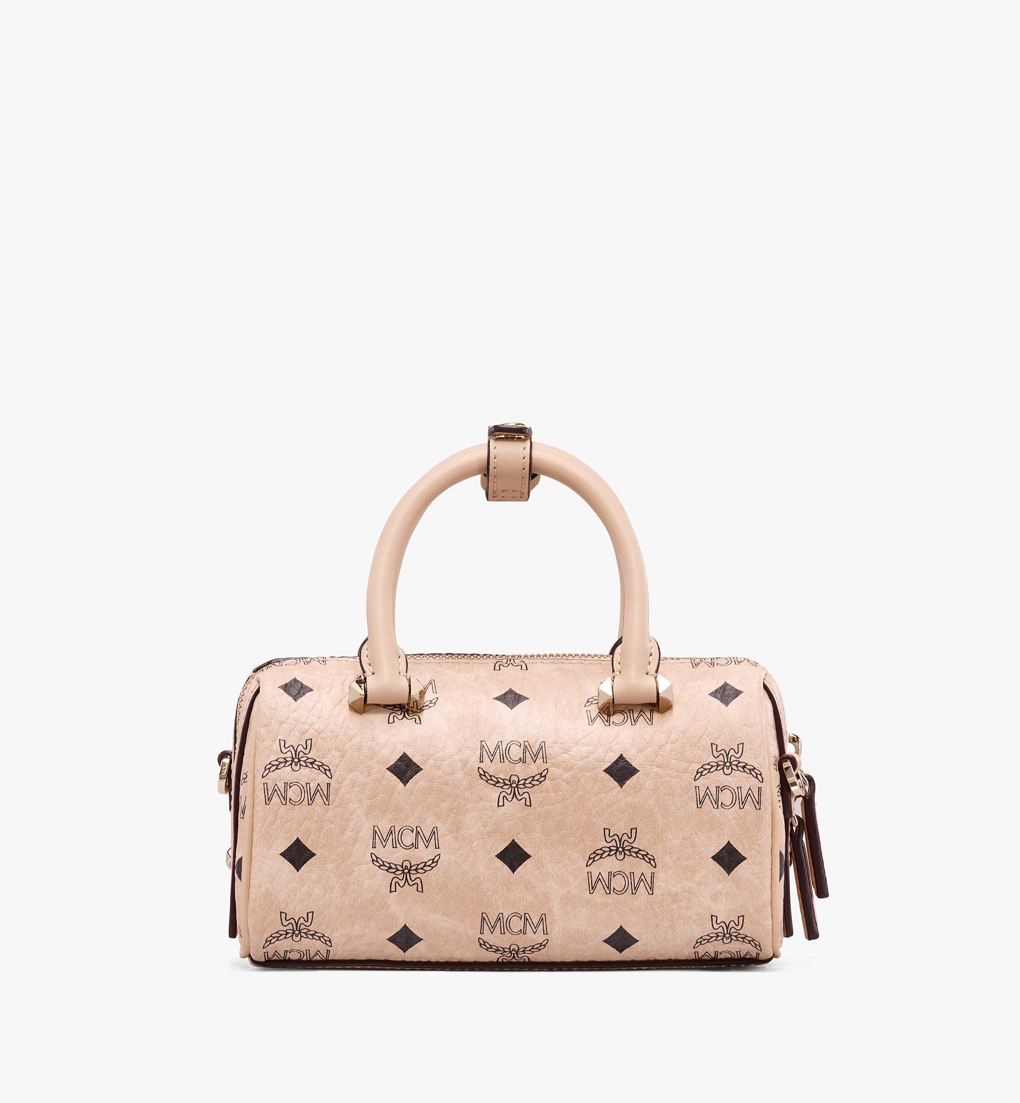 Mini Boston Bag in Visetos BEIGE | MCM ®AT