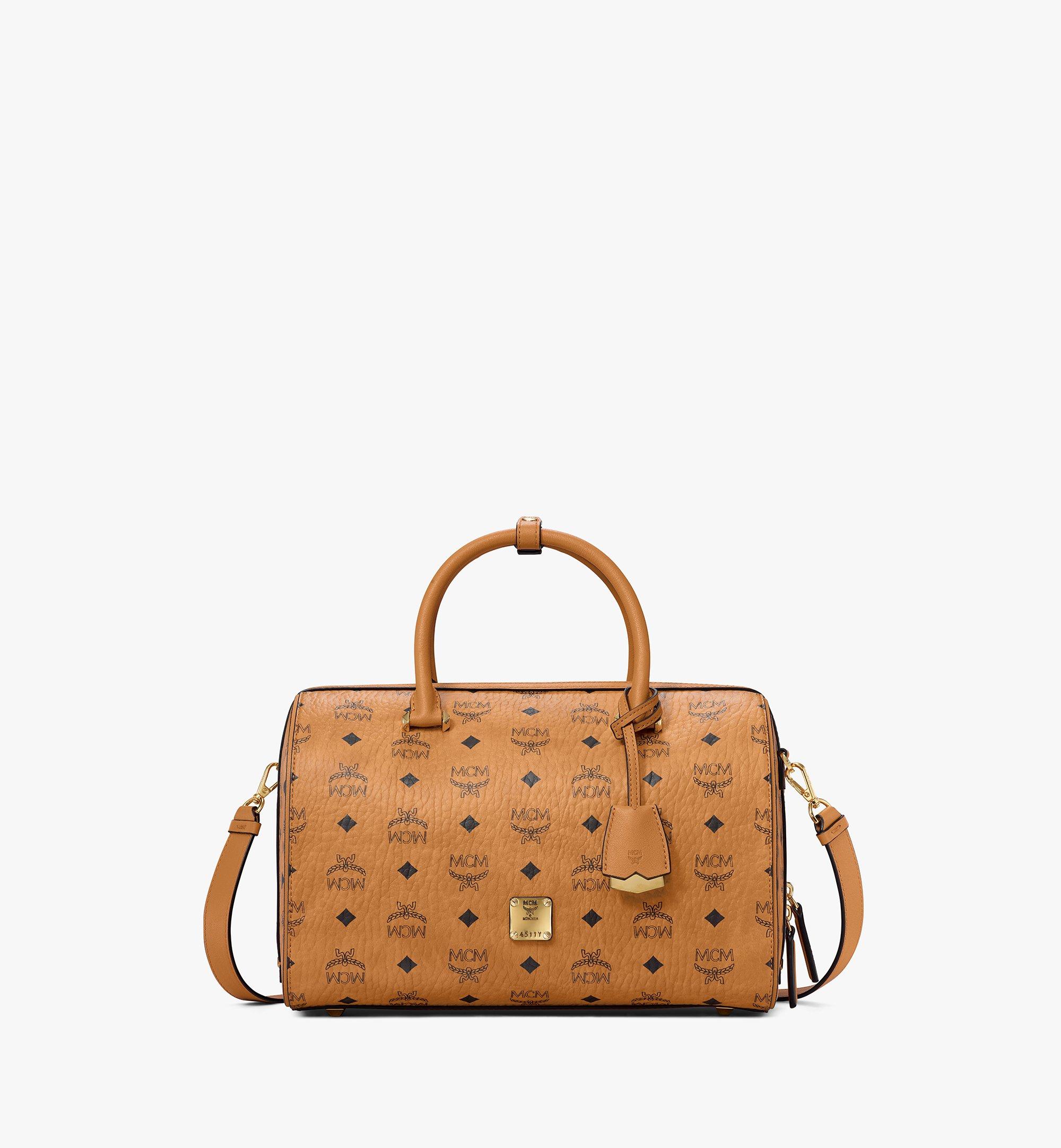 Mcm Visetos Essential Barrel Bag