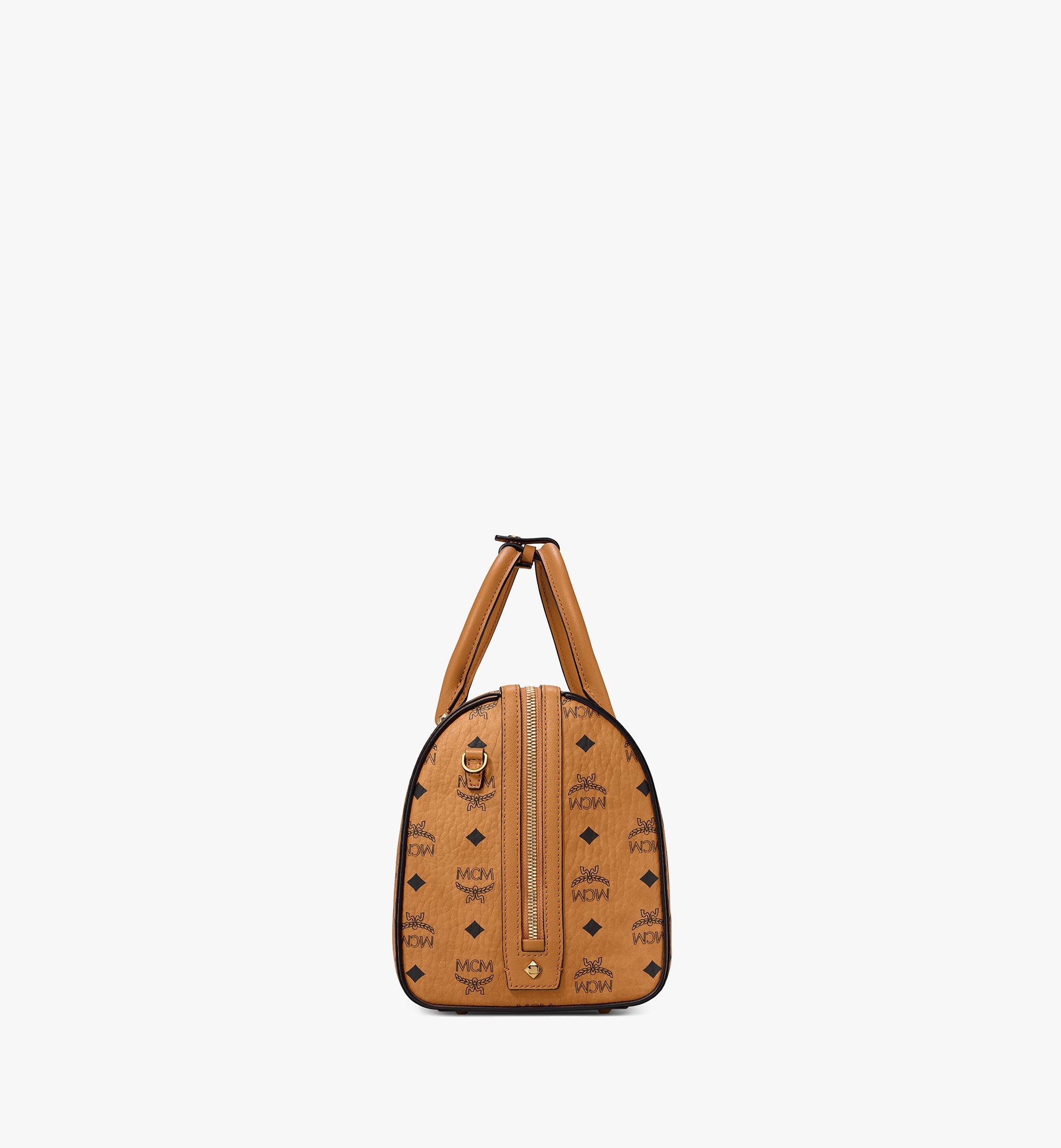 Medium Boston Bag in Visetos Original Cognac