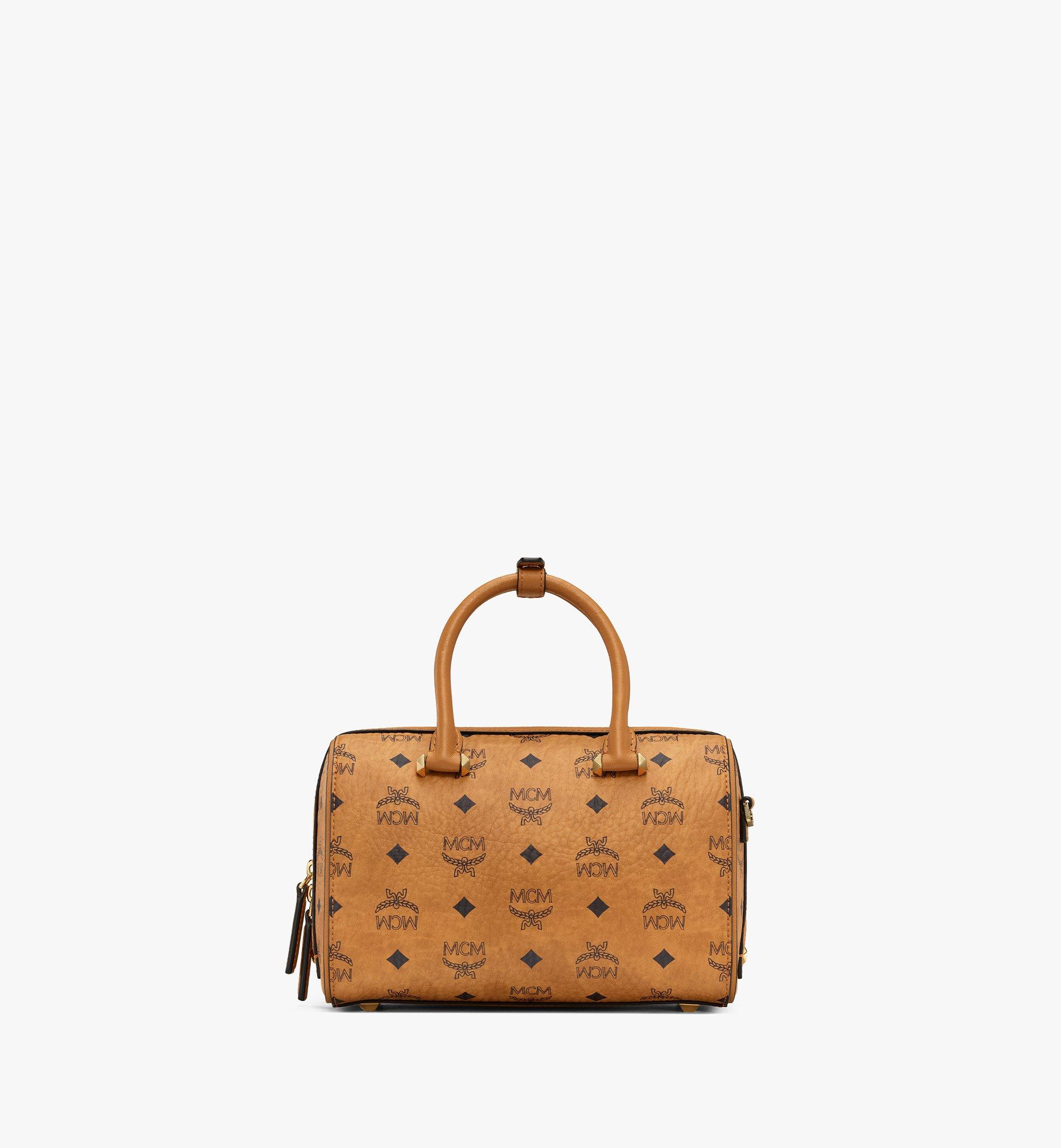 MCM Boston Bag in Visetos Original Cognac MWBAASE02CO001 Alternate View 3